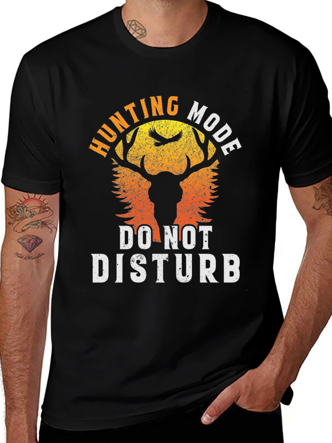 Variant 2 of Hunting Mode Deer Graphic Tee