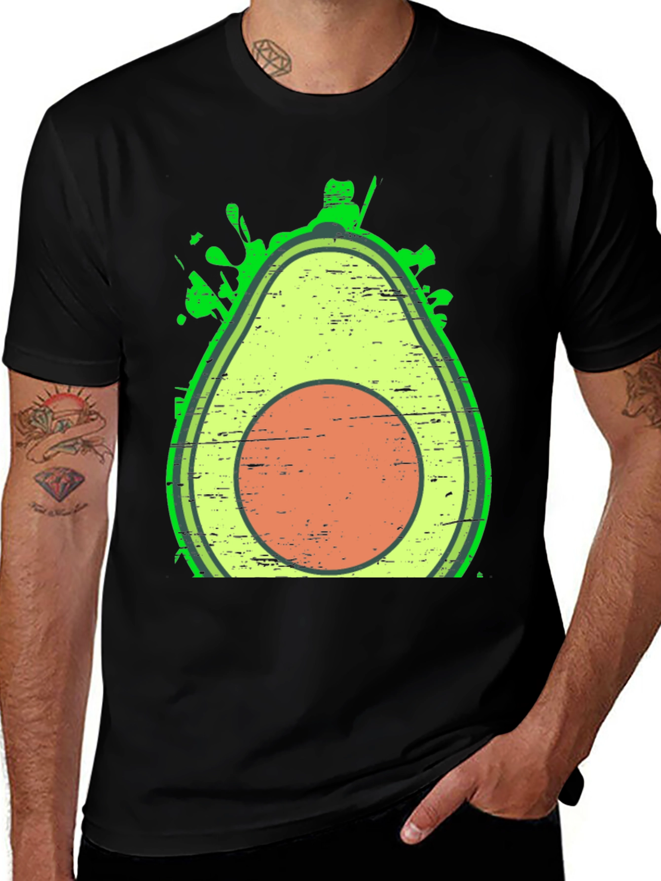 Variant 29 of Avocado Graphic Tee - Trendy Fruit Lover Shirt