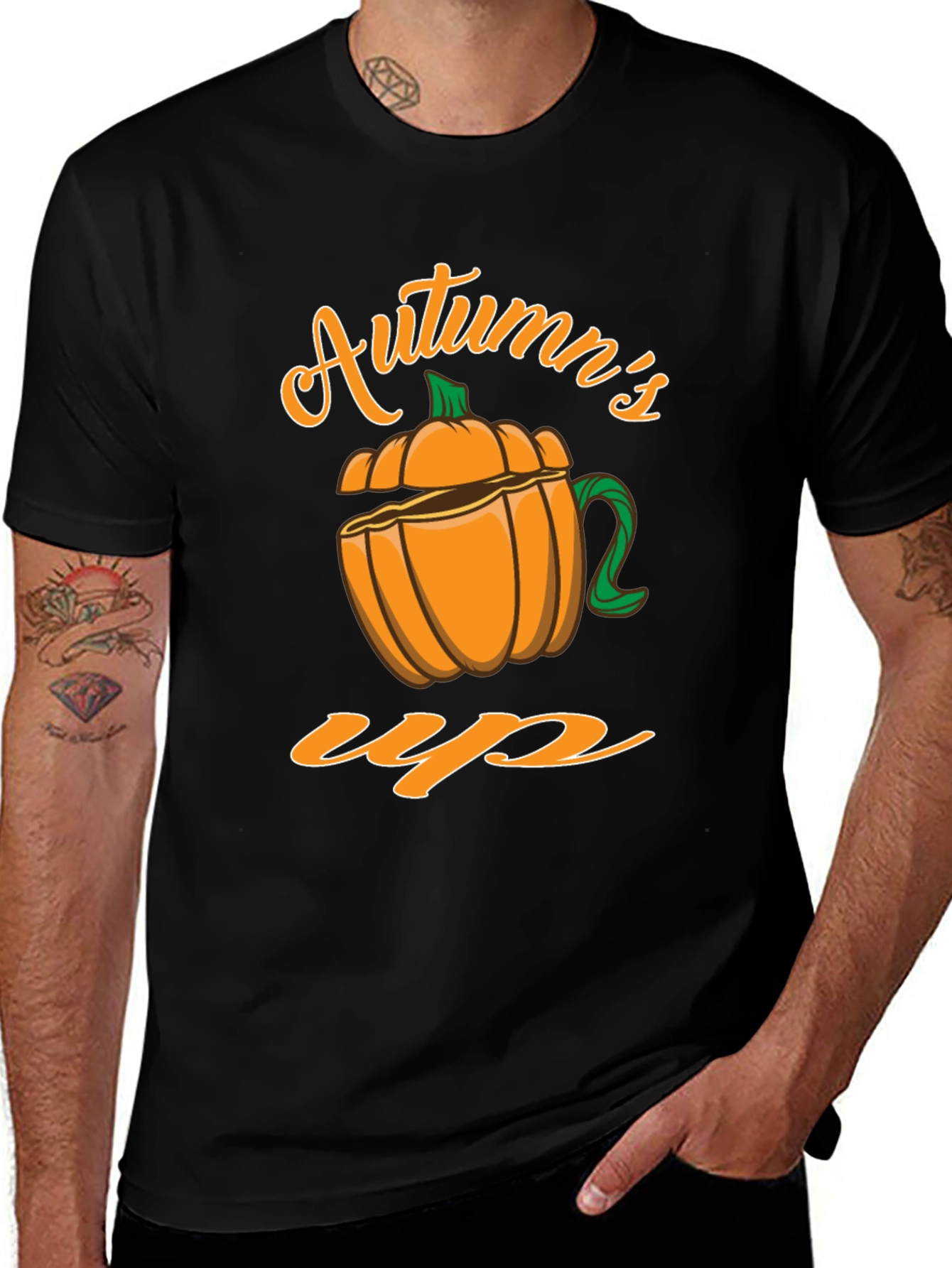 Variant 17 of Autumn's Up Pumpkin T-Shirt