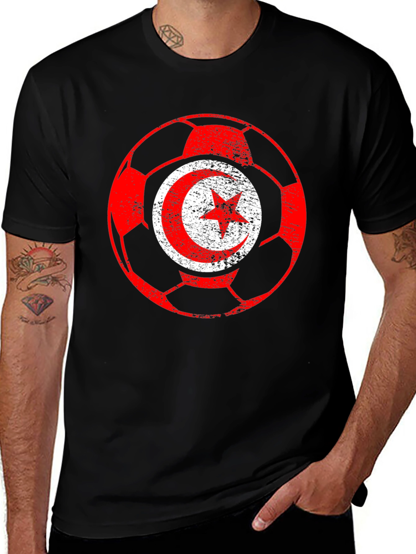 Tunisia Flag Soccer T-Shirt