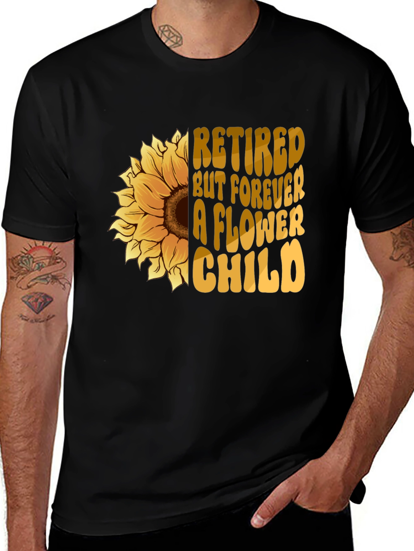 Variant 4 of Retired Flower Child Graphic Tee