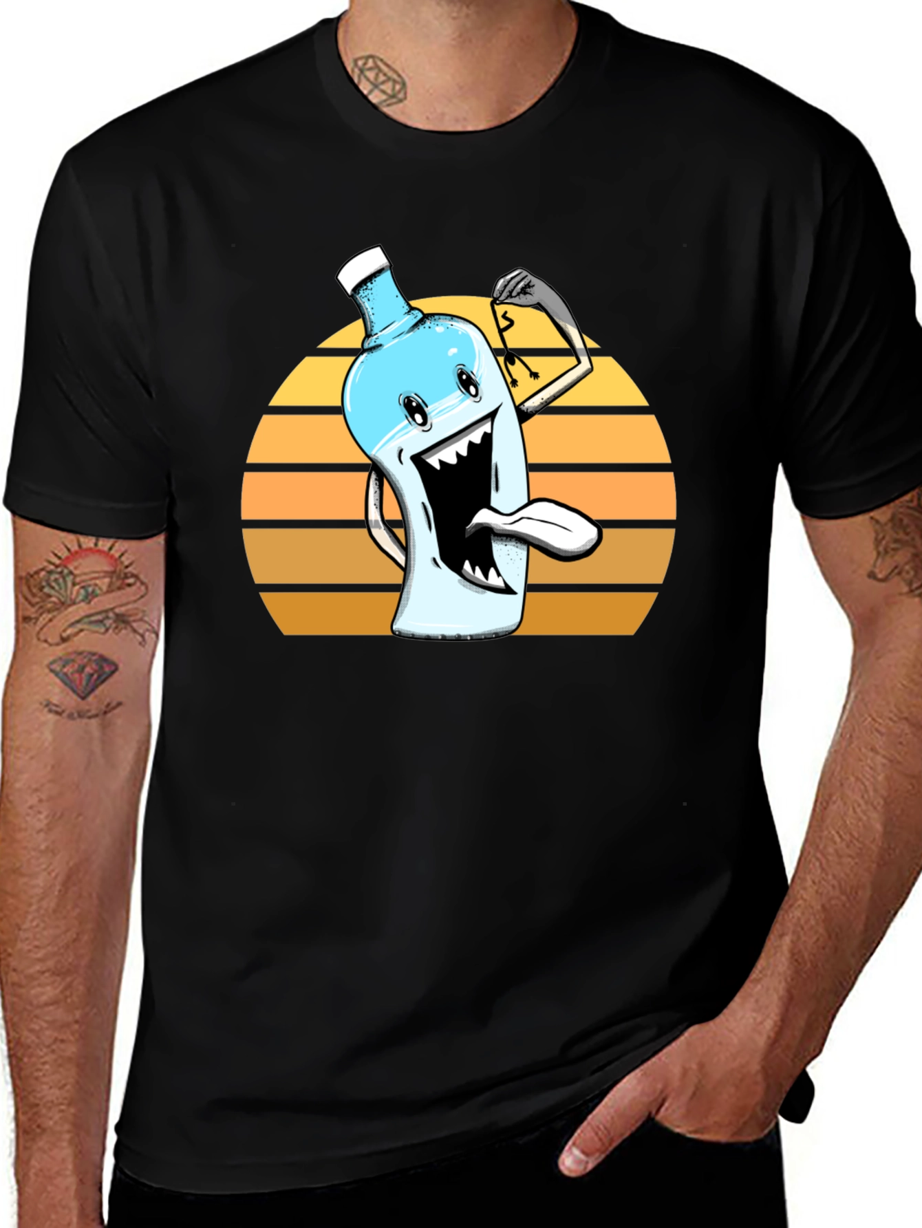 Variant 27 of Funny Water Cooler Cartoon Graphic Tee