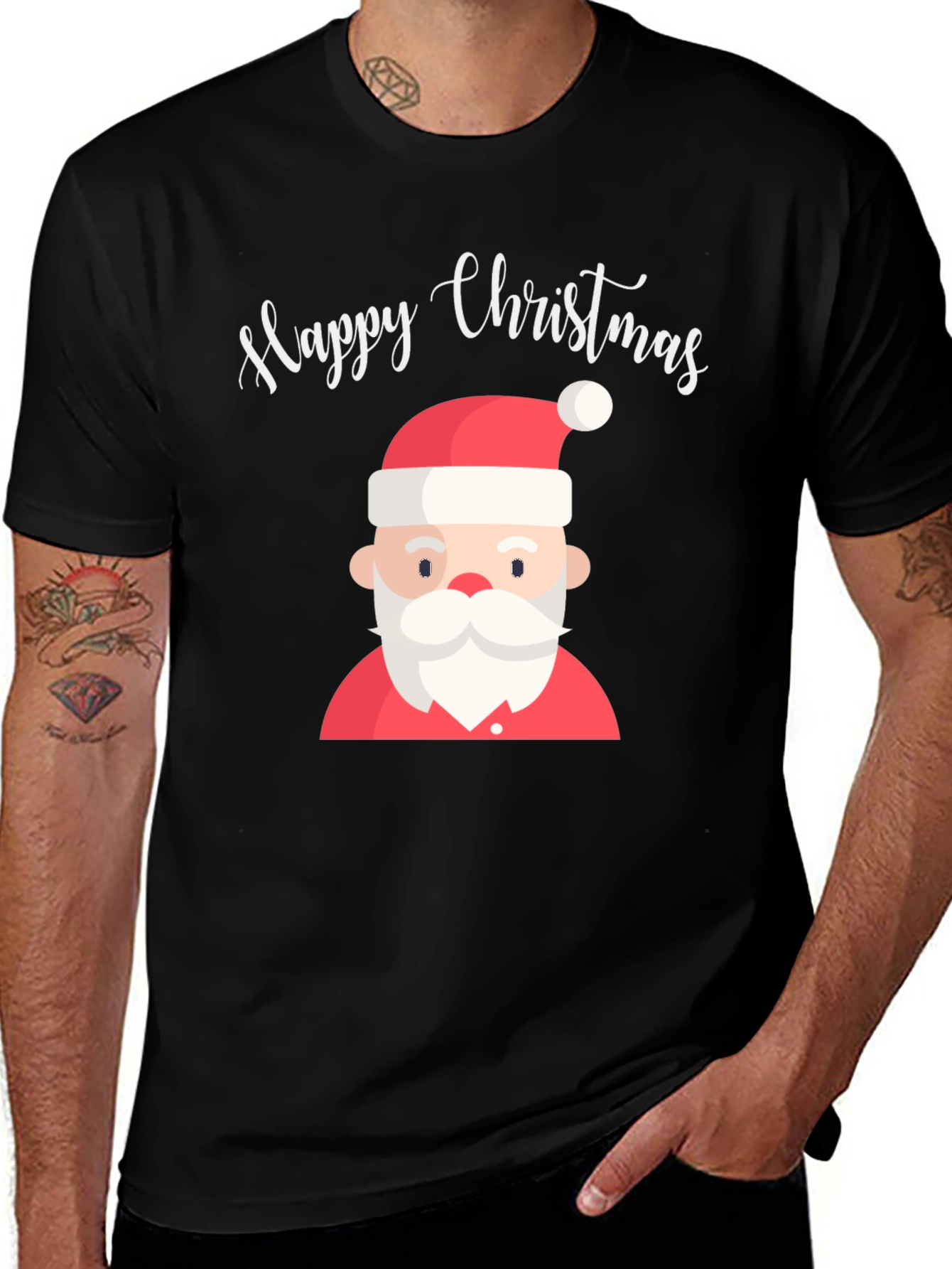 Happy Christmas Santa Graphic Tee
