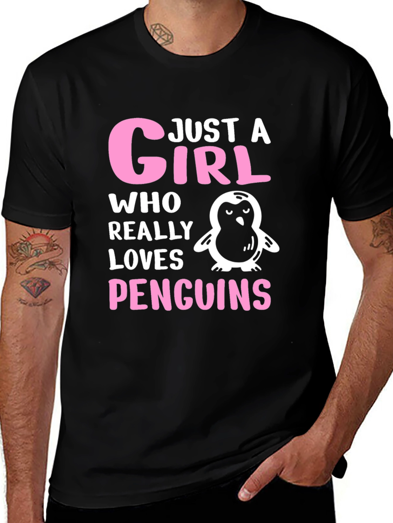 Variant 9 of Just A Girl Who Loves Penguins T-Shirt