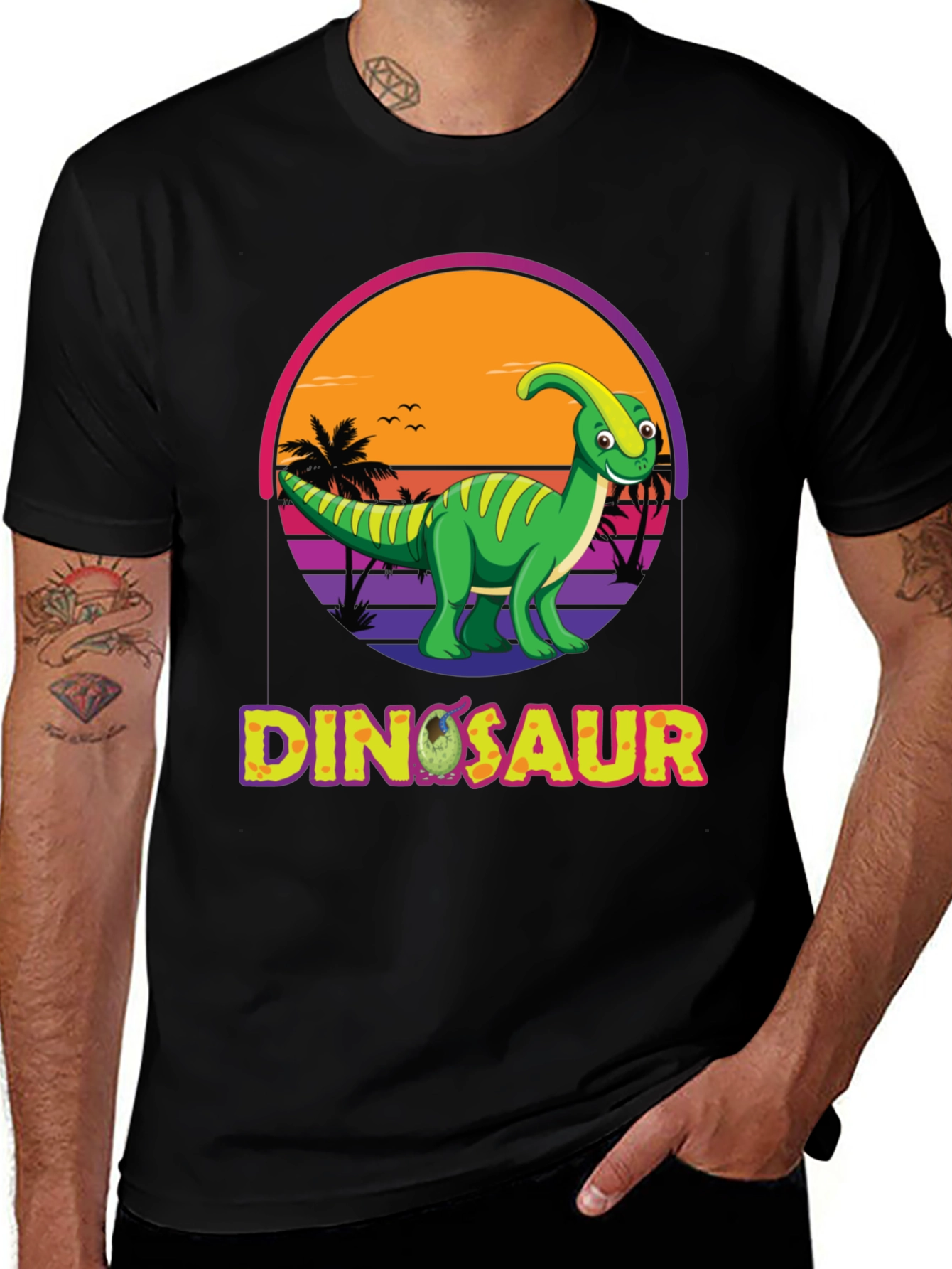 Variant 27 of Dinosaur Sunset T-Shirt
