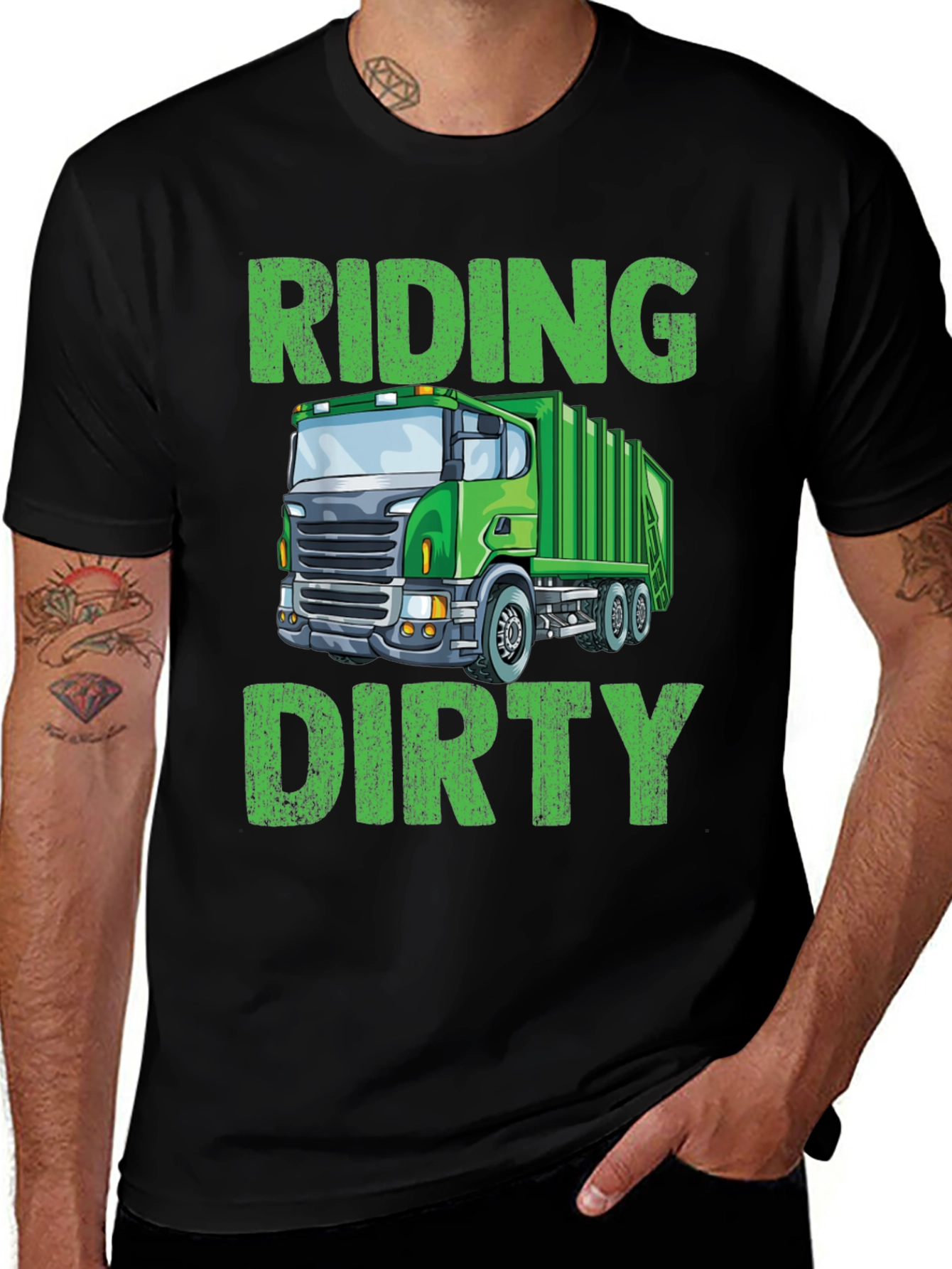 Riding Dirty Garbage Truck T-Shirt