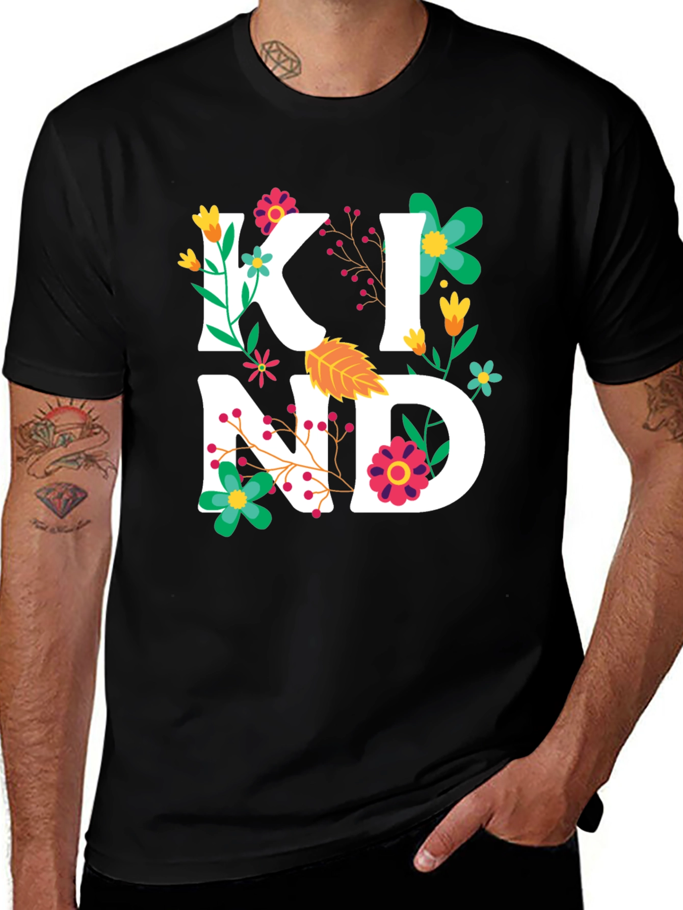 Variant 7 of Floral Kindness Graphic T-Shirt