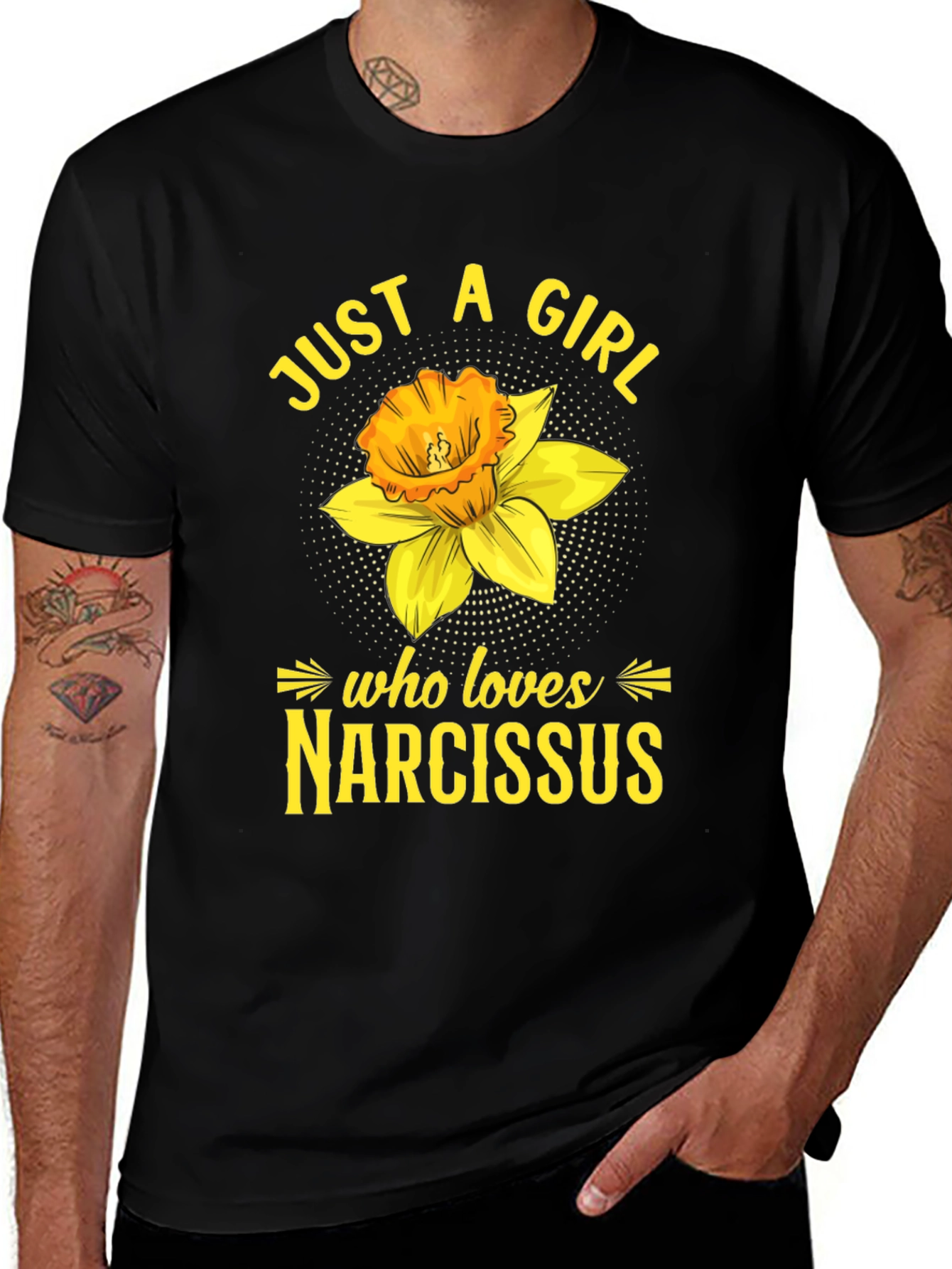 Variant 22 of Just a Girl Who Loves Narcissus T-Shirt