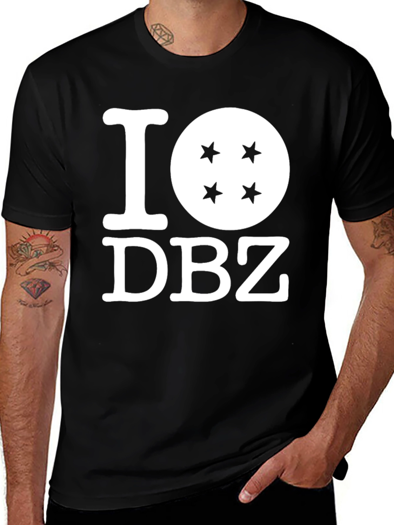I Love DBZ Black T-Shirt