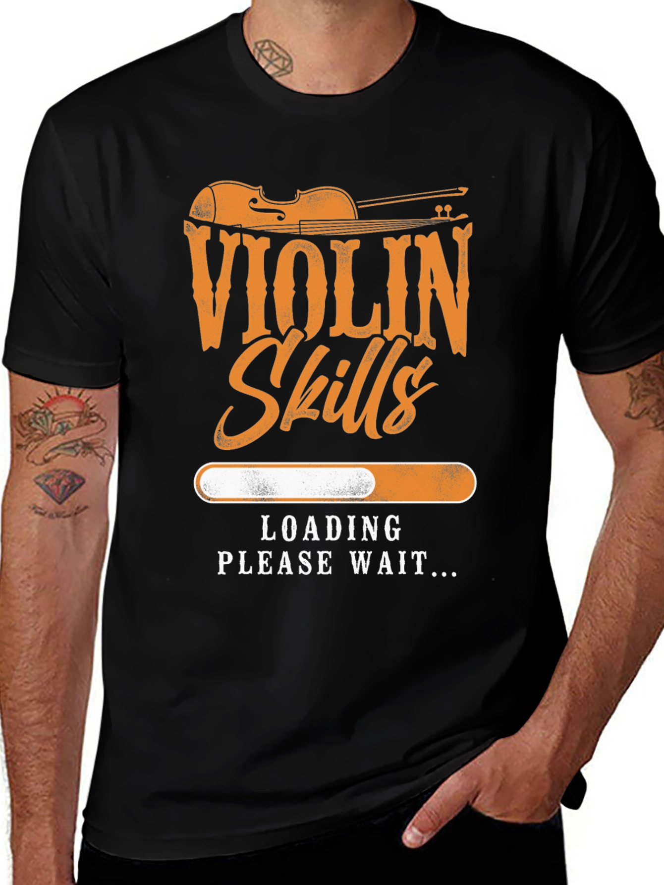 Variant 22 of Violin Skills Loading T-Shirt - Musician Tee
