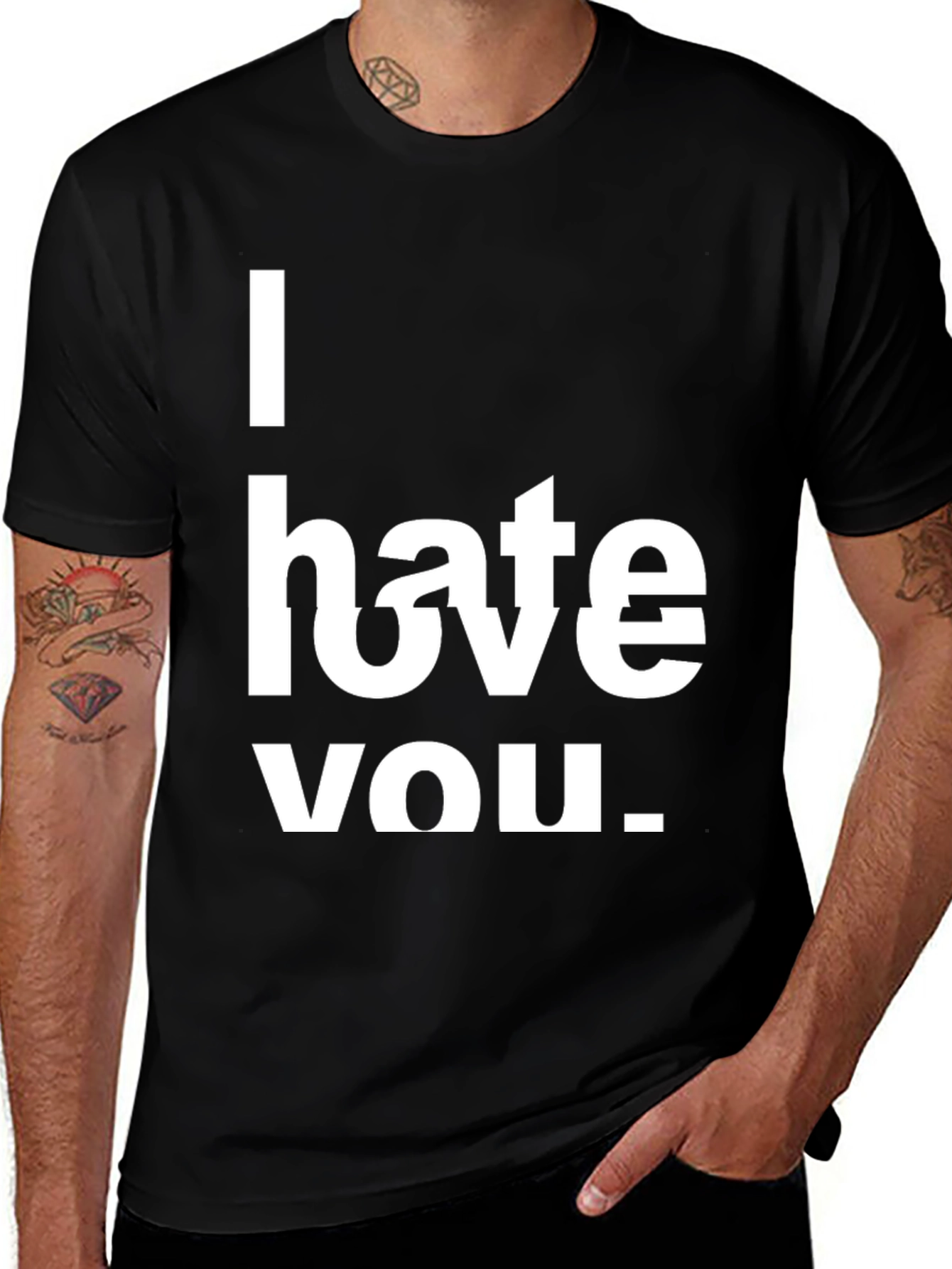 Variant 11 of I Hate You Statement T-Shirt