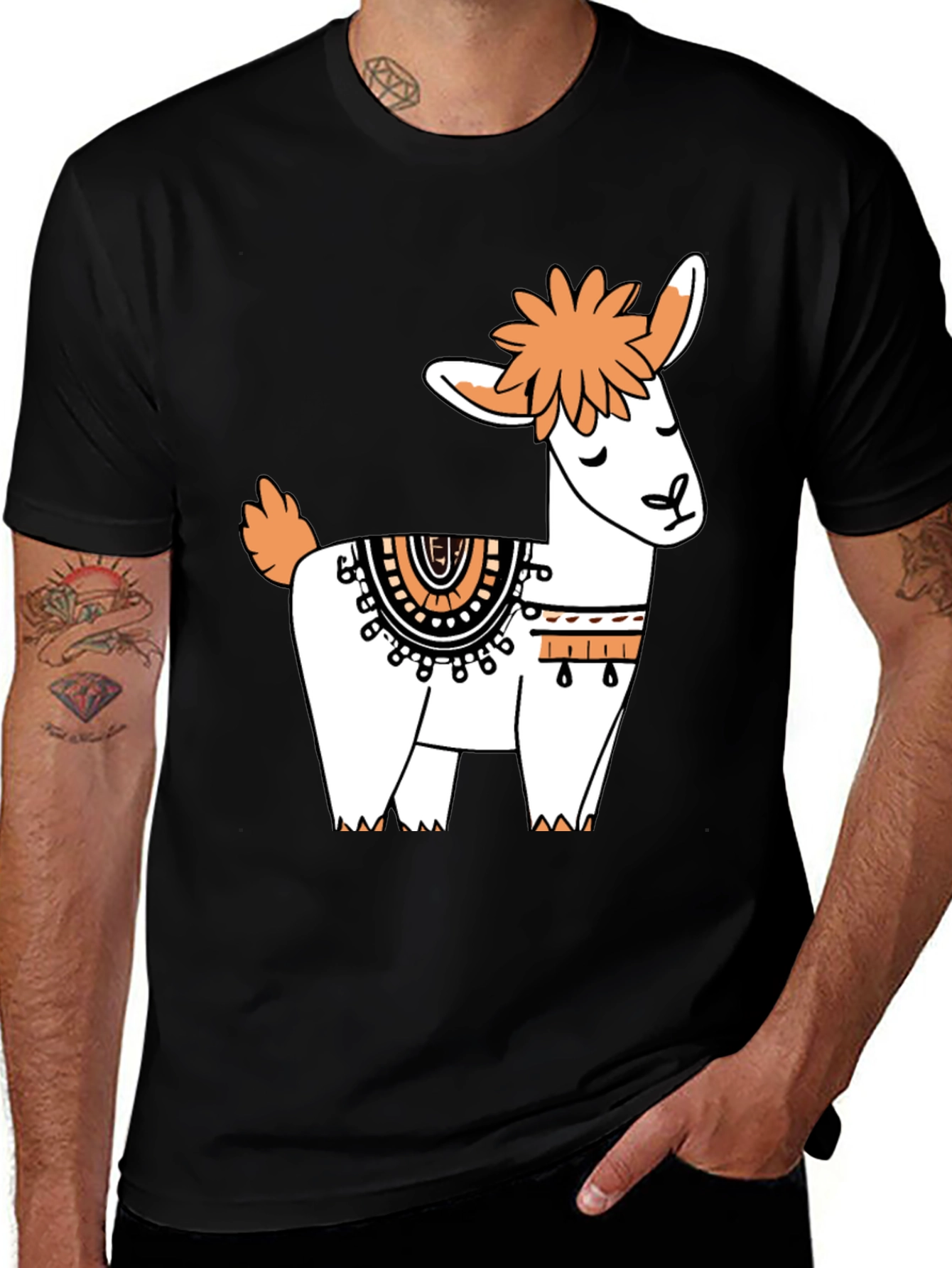 Variant 10 of Llama Graphic Tee - Cute Animal T-Shirt