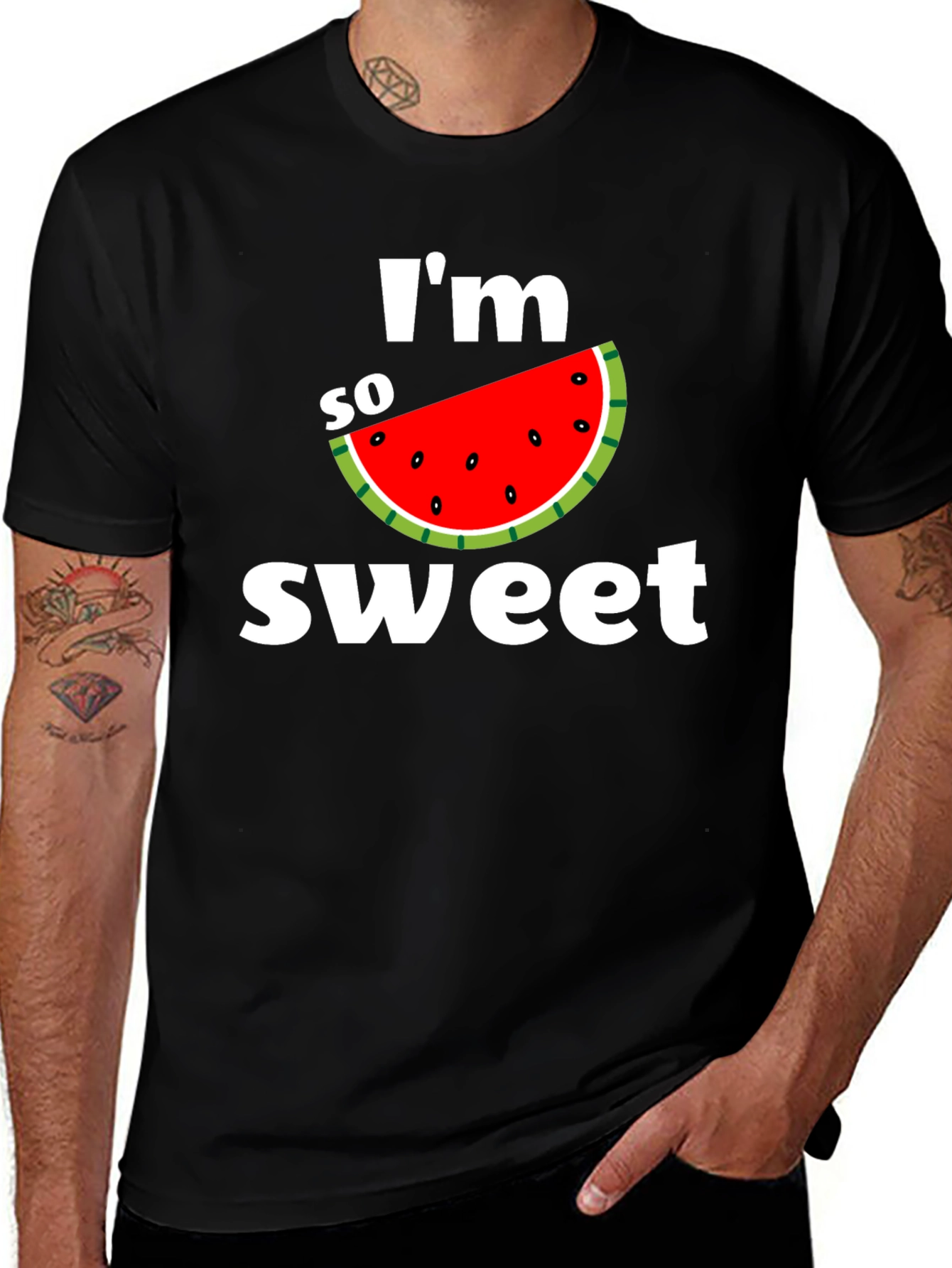 Variant 30 of I'm So Sweet Watermelon Graphic T-Shirt