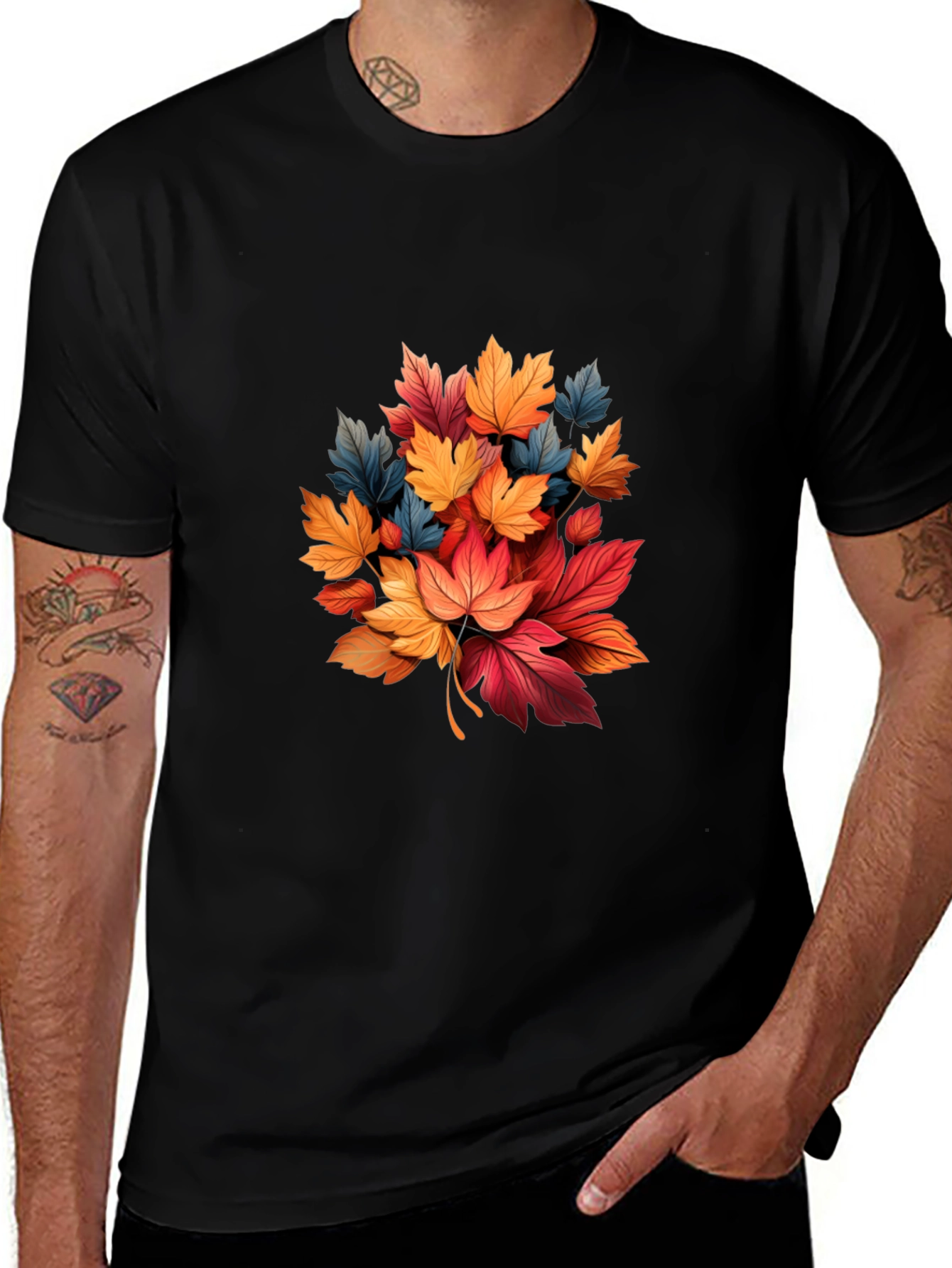 Variant 3 of Autumn Leaves Graphic T-Shirt