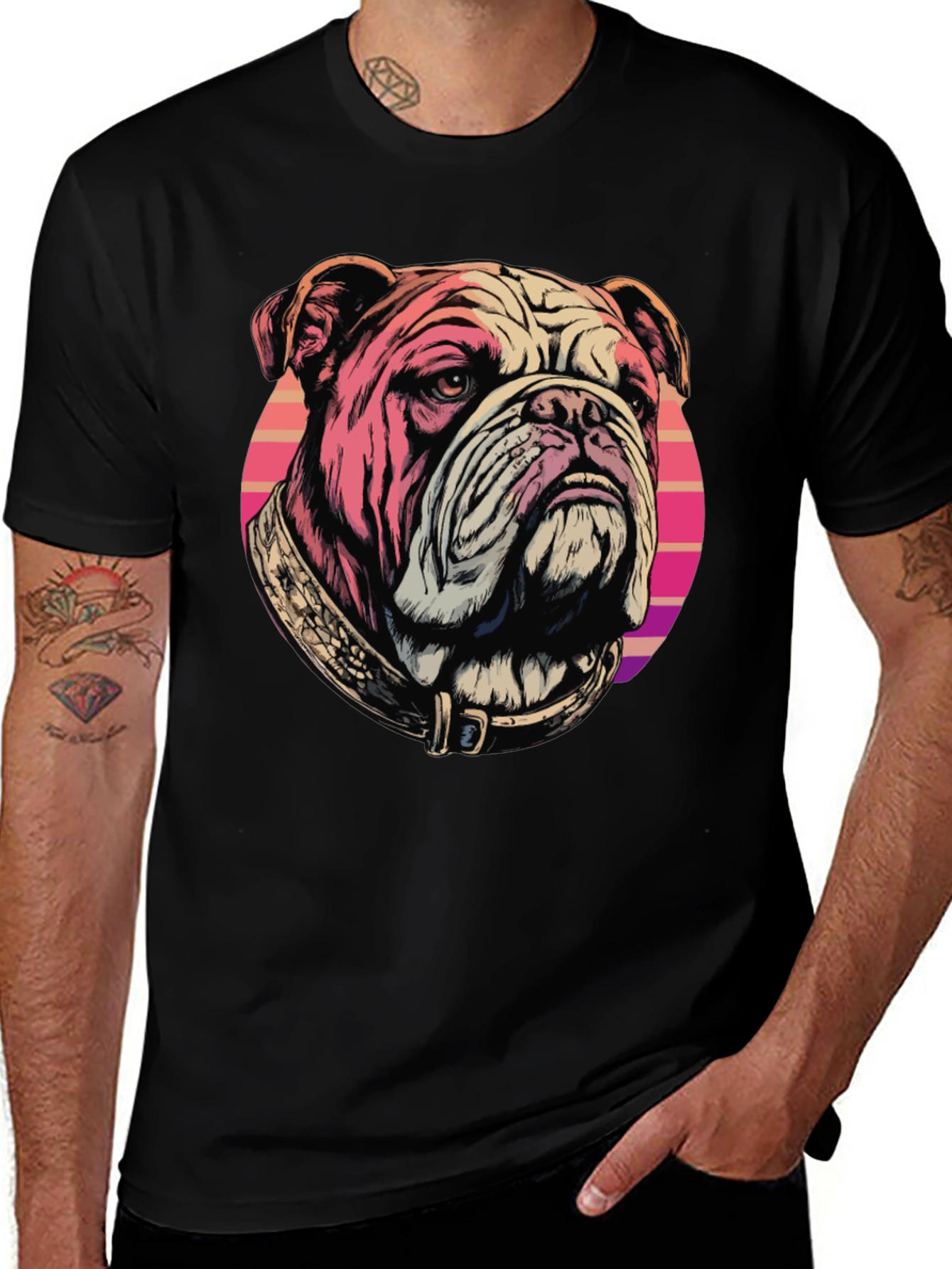 Variant 2 of Bulldog T-Shirt: Retro Graphic Tee