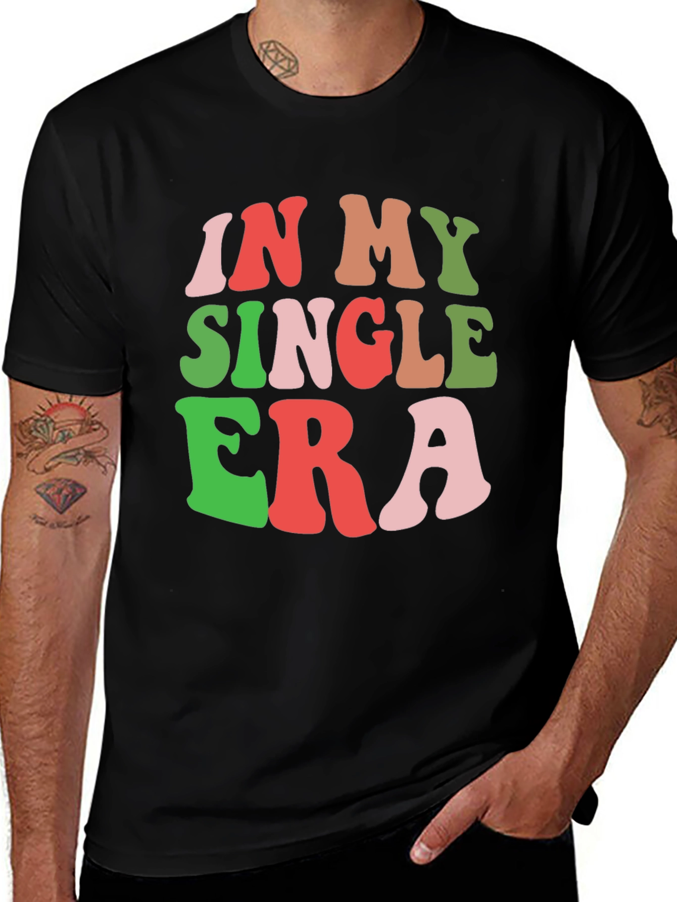 Variant 28 of In My Single Era Graphic Tee - Trendy Novelty T-Shirt