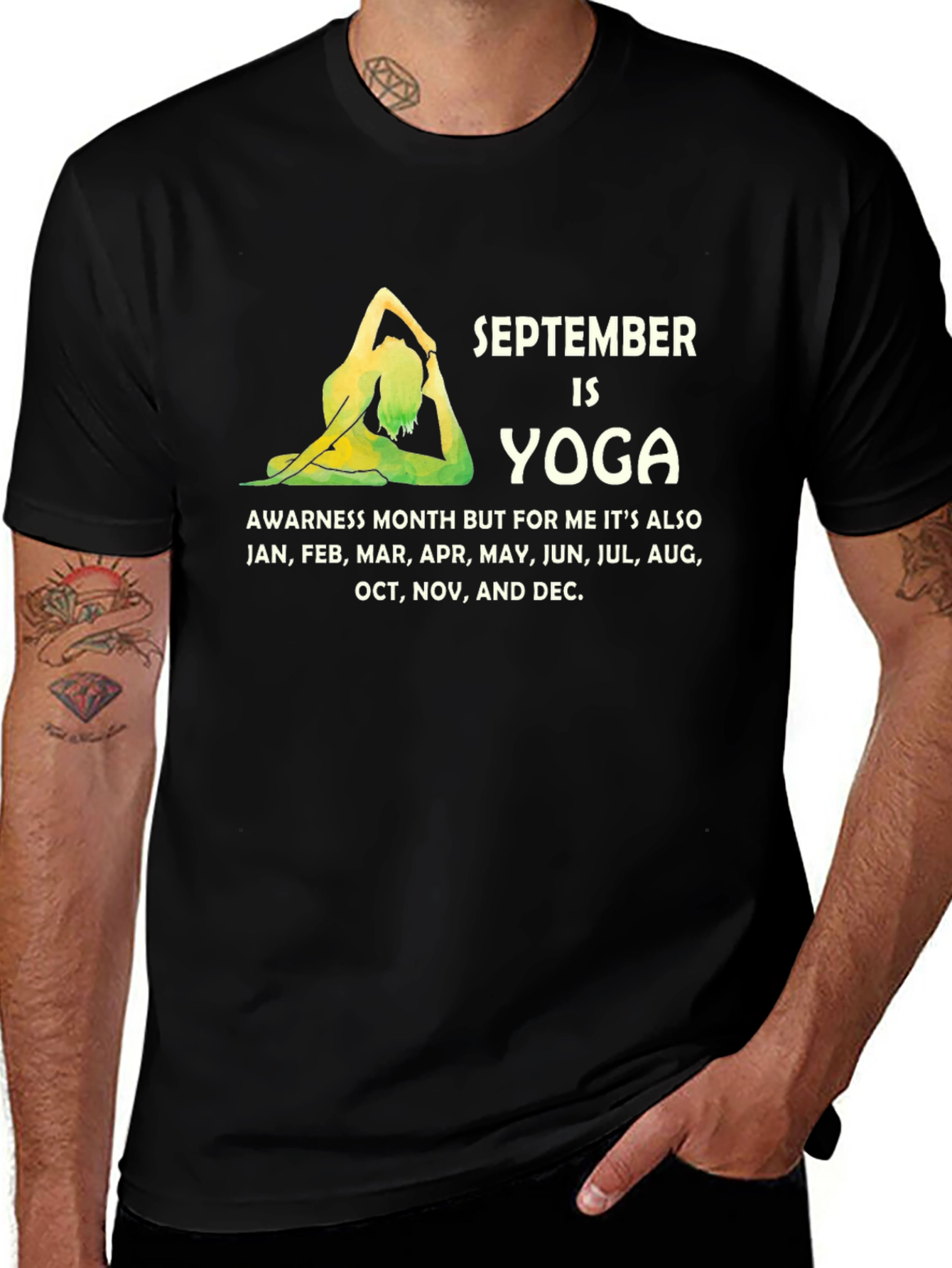 Variant 16 of September Yoga Awareness Month Graphic Tee