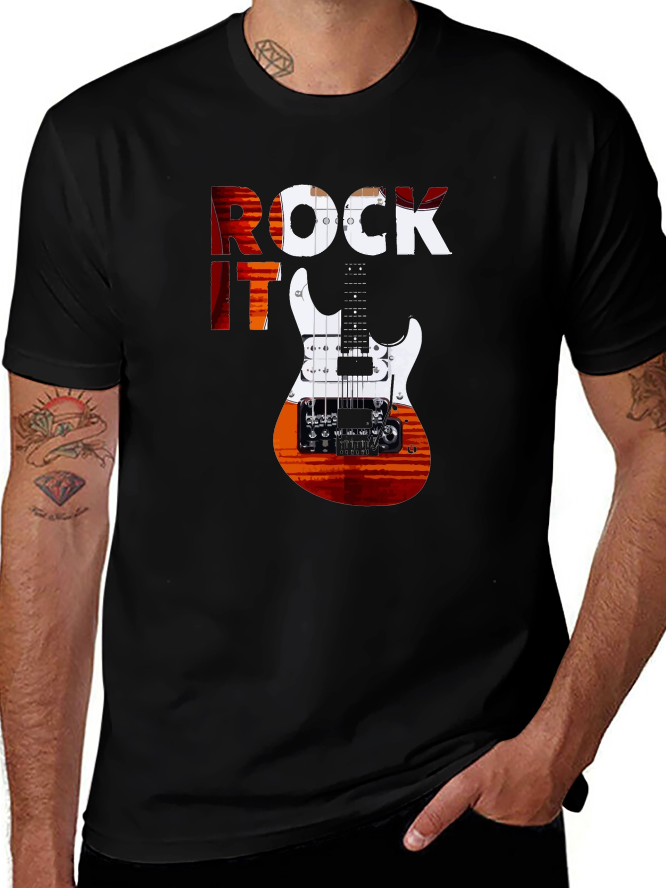 Variant 12 of Rock It Guitar Graphic T-Shirt