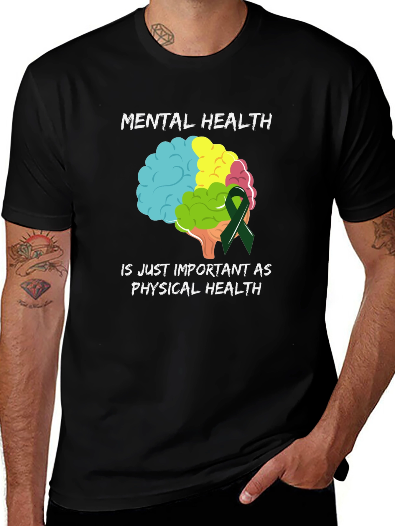 Variant 19 of Mental Health Awareness T-Shirt - Important as Physical Health