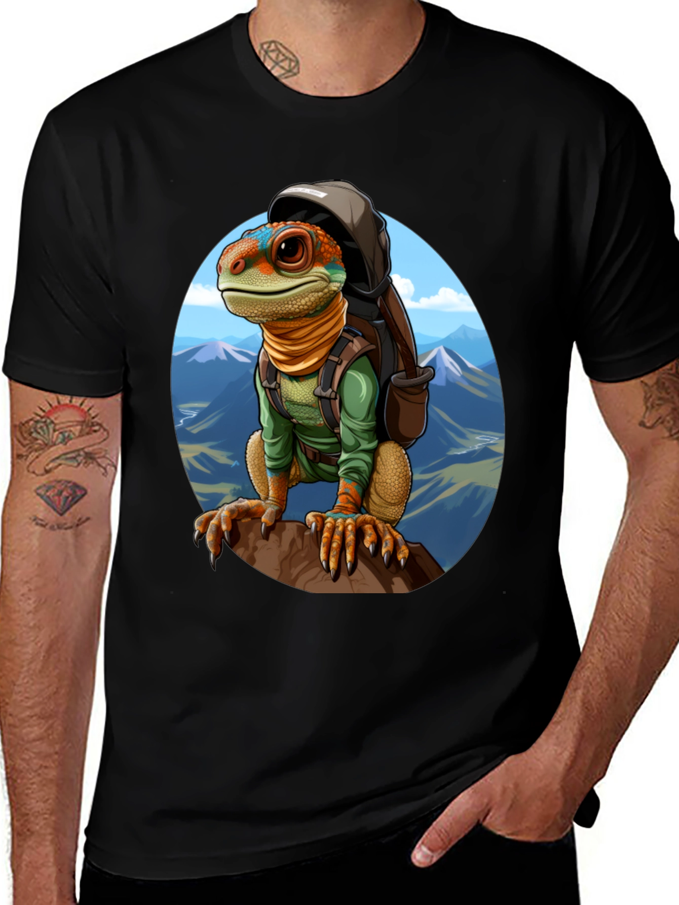 Variant 16 of Lizard Hiker Graphic T-Shirt - Adventure Apparel