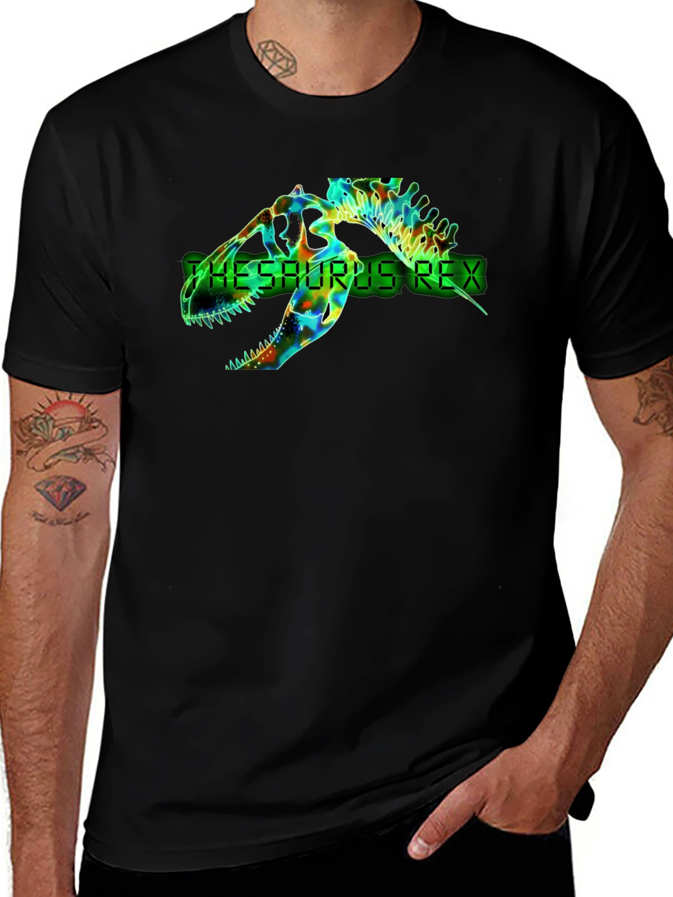 Variant 29 of Thesaurus Rex Graphic T-Shirt - Black