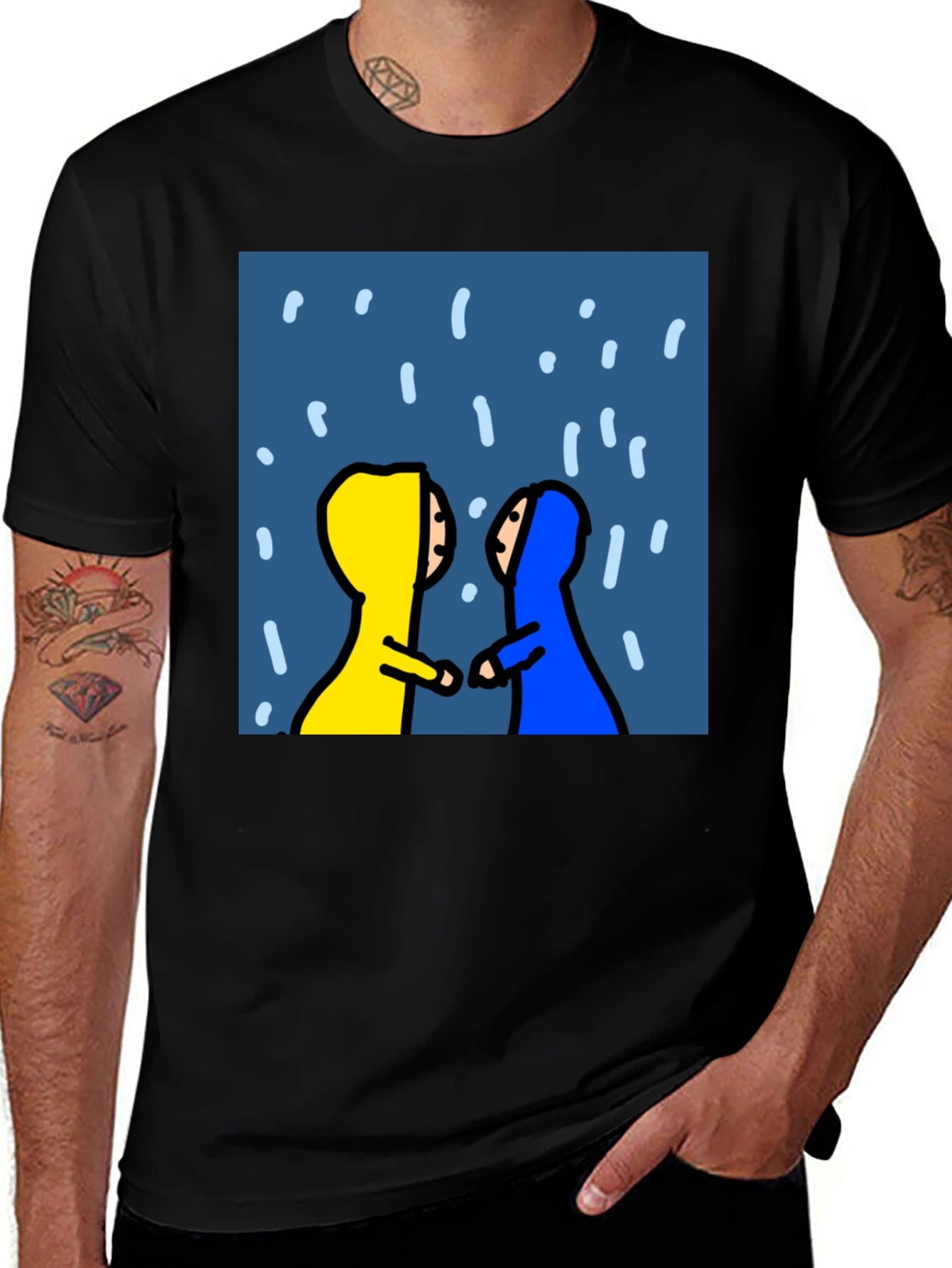 Variant 4 of Rainy Day Friends T-Shirt