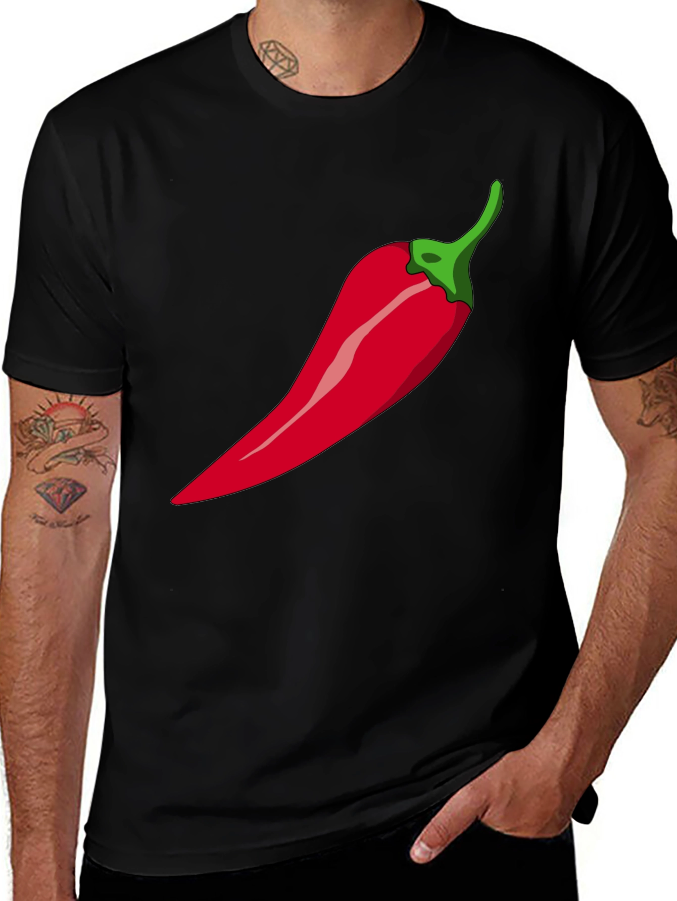 Variant 20 of Chili Pepper Graphic T-Shirt - Spicy Style!
