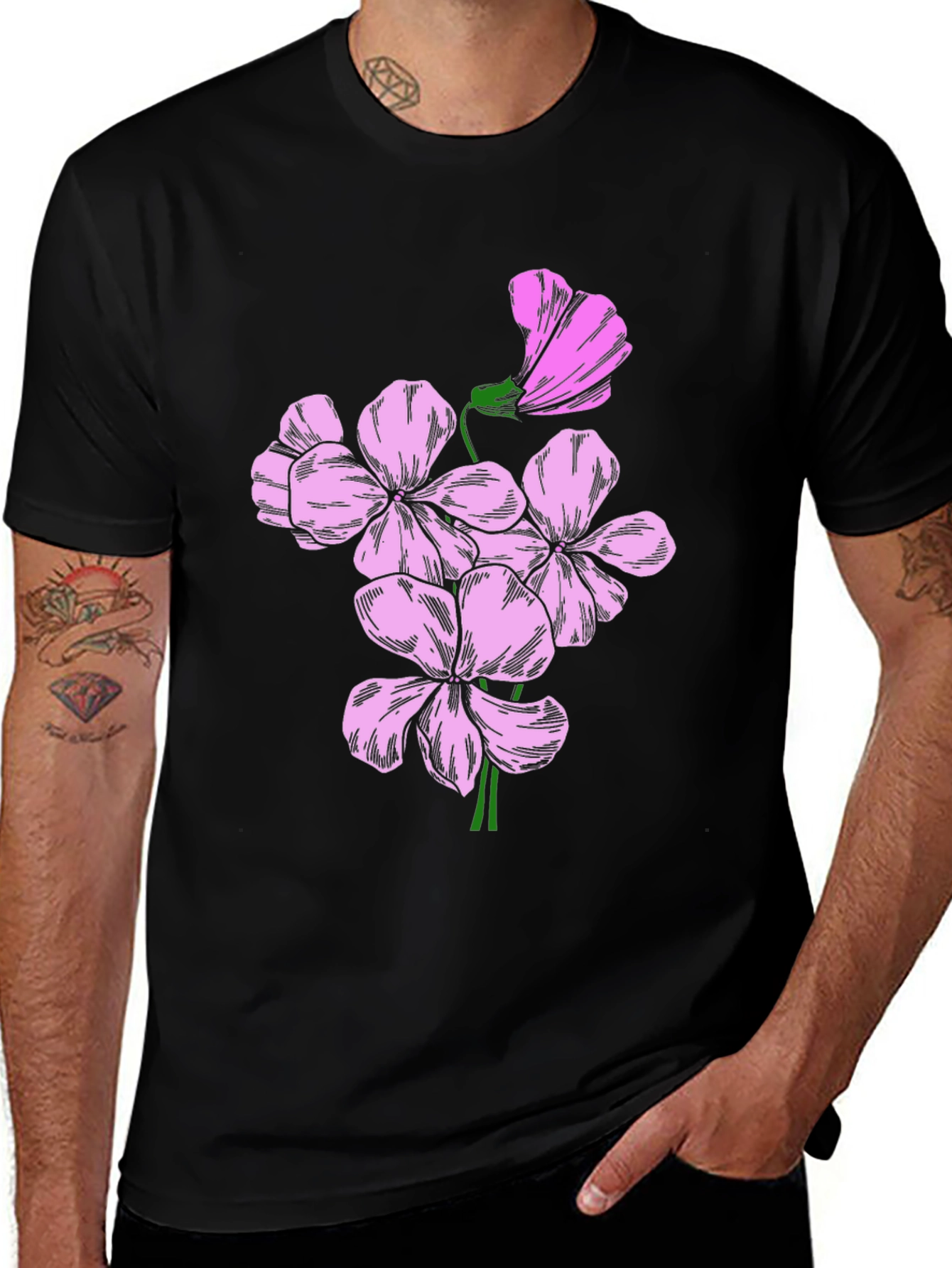 Variant 24 of Floral Graphic Print Tee