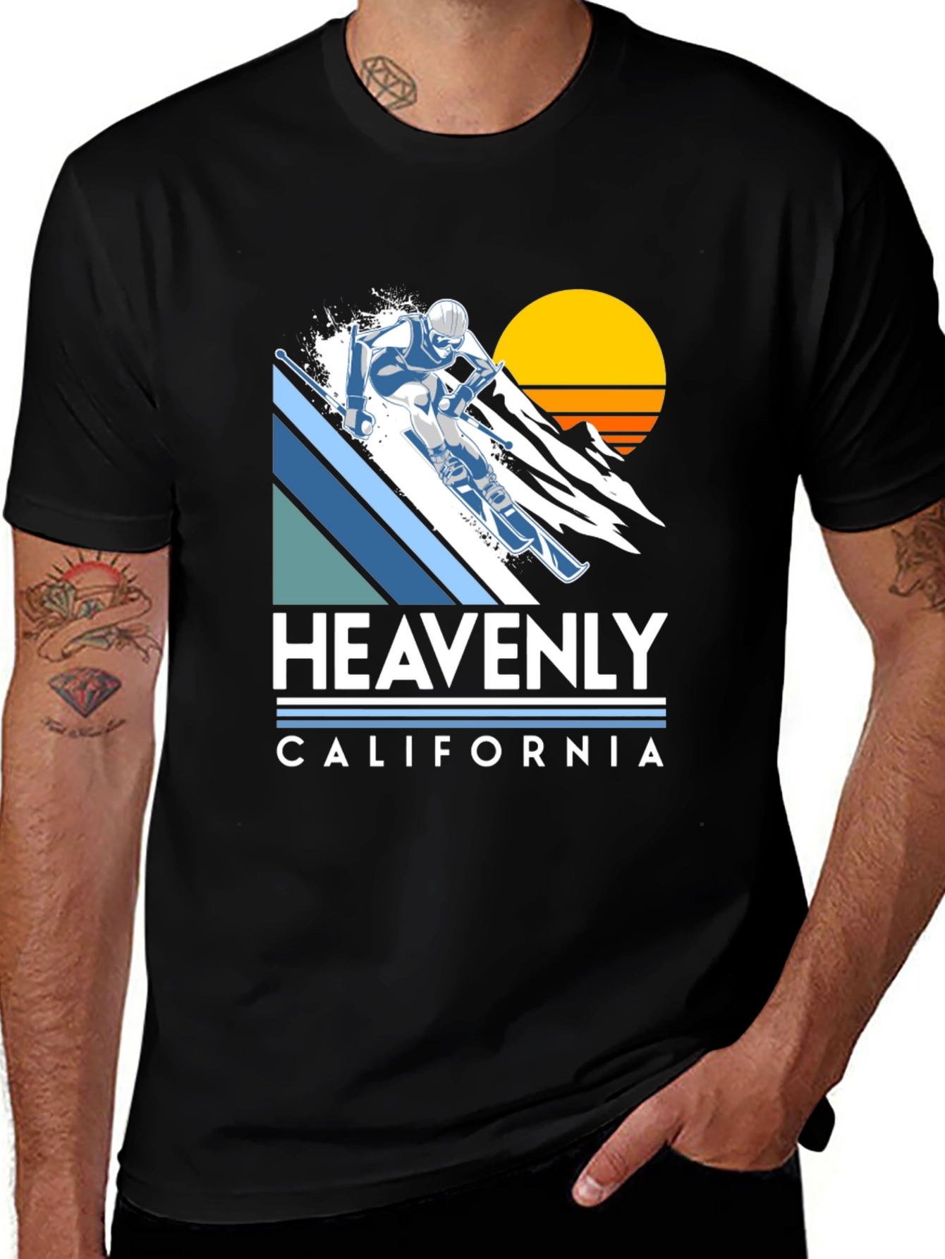 Variant 26 of Heavenly California Ski T-Shirt
