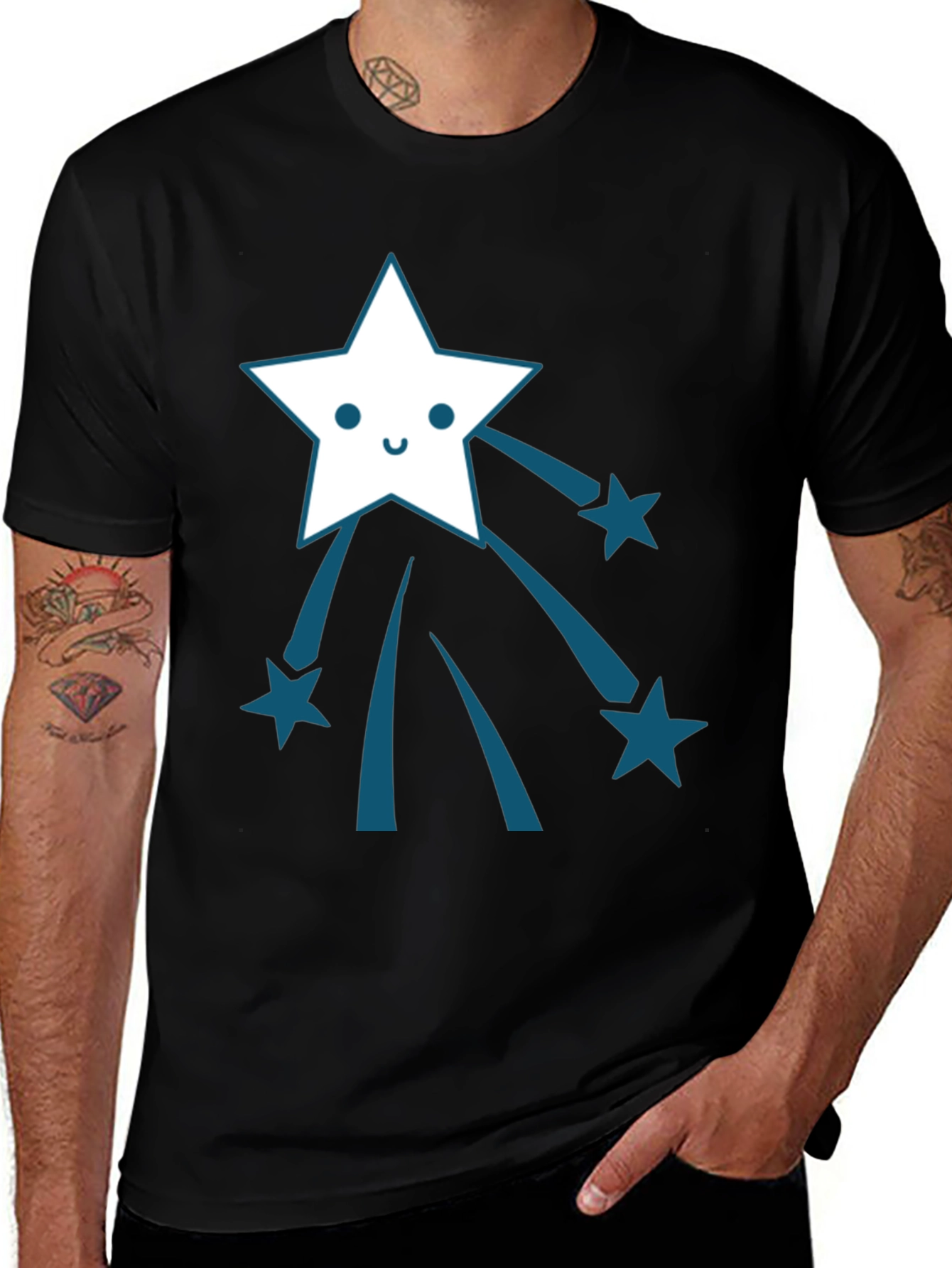 Variant 16 of Shooting Star Graphic Tee - Soft Cotton Comfort