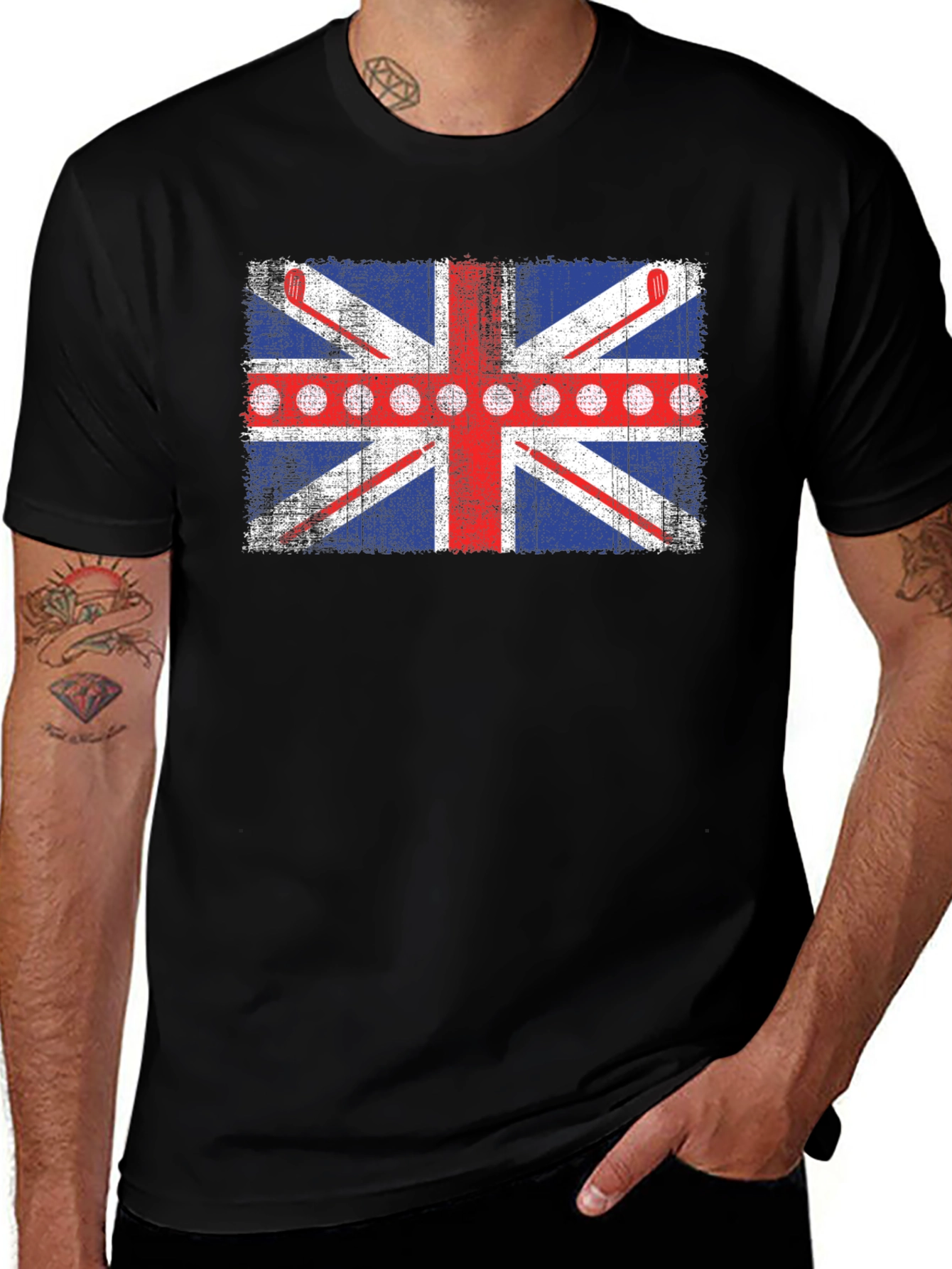 Variant 10 of Union Jack Golf T-Shirt