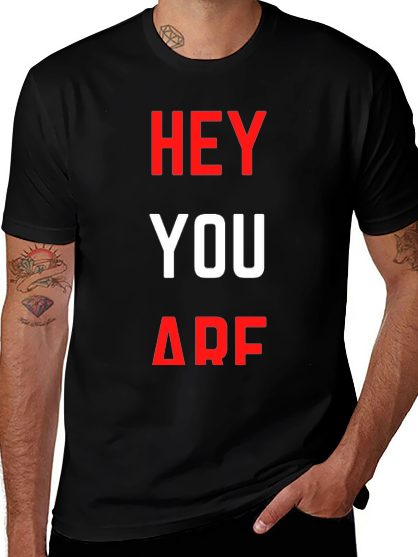Variant 9 of Hey You ARF T-Shirt - Funny Dog Lover Tee