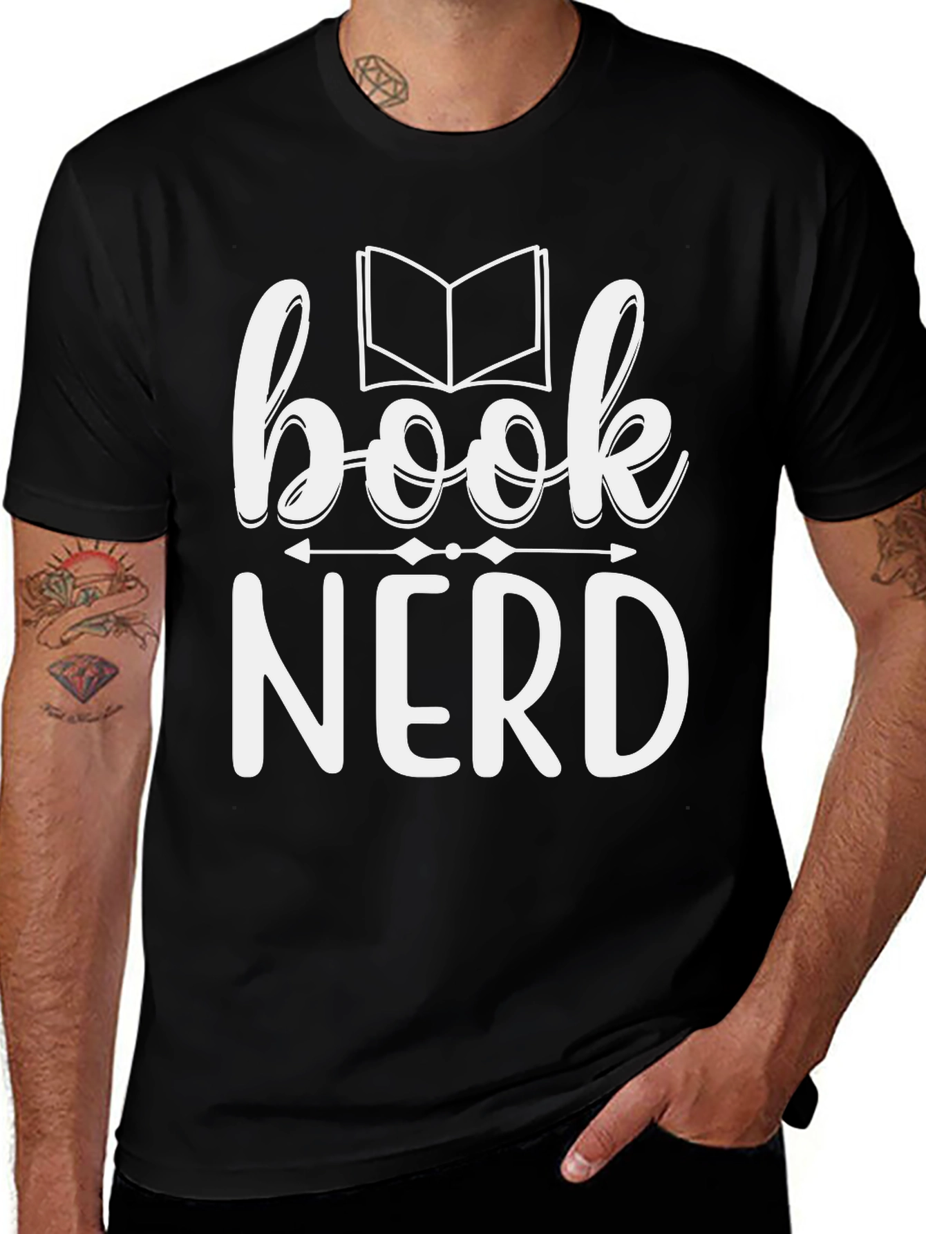 Variant 10 of Book Nerd Graphic T-Shirt