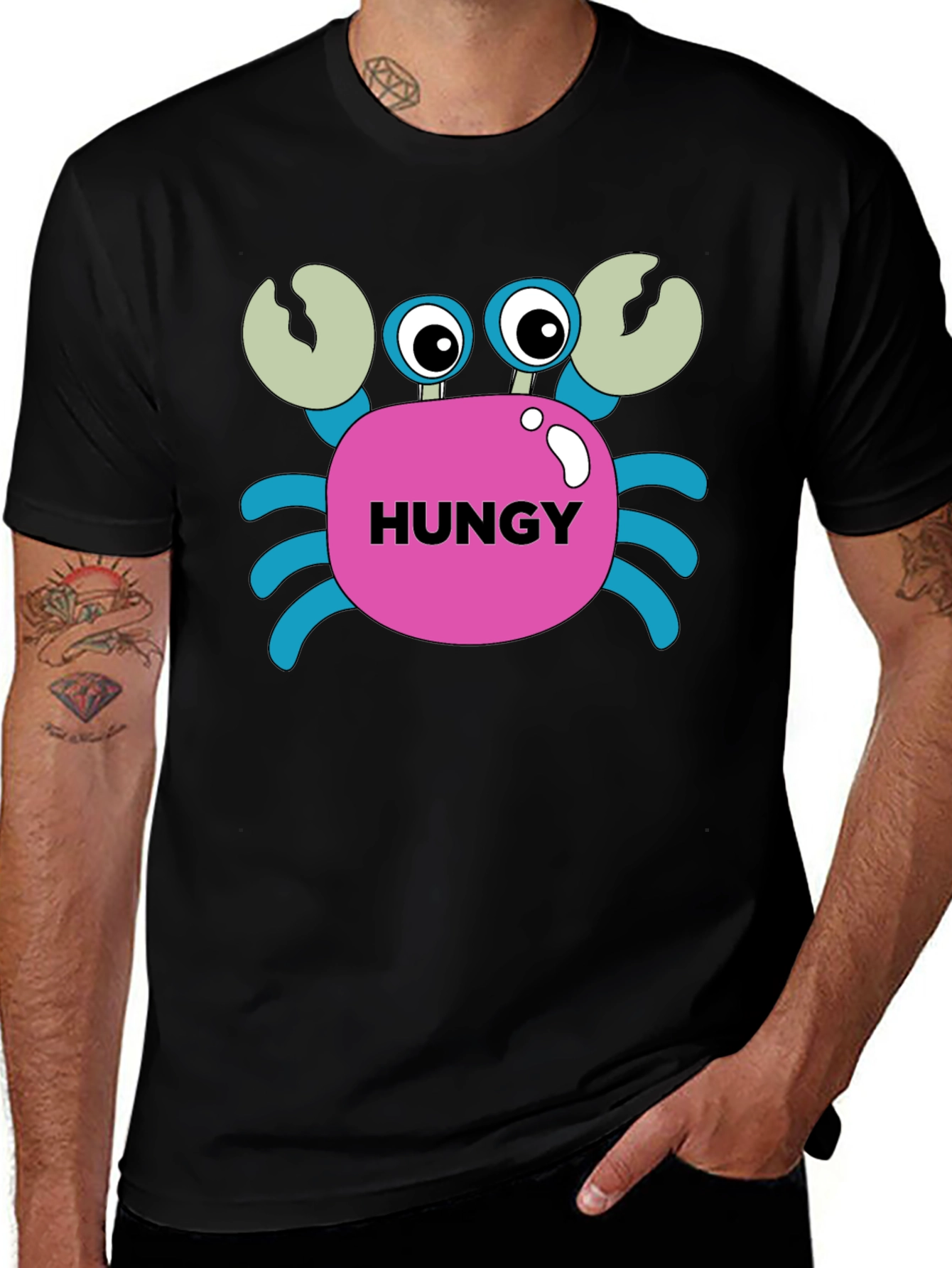 Variant 30 of Hungry Crab Graphic T-Shirt - Soft Cotton Tee