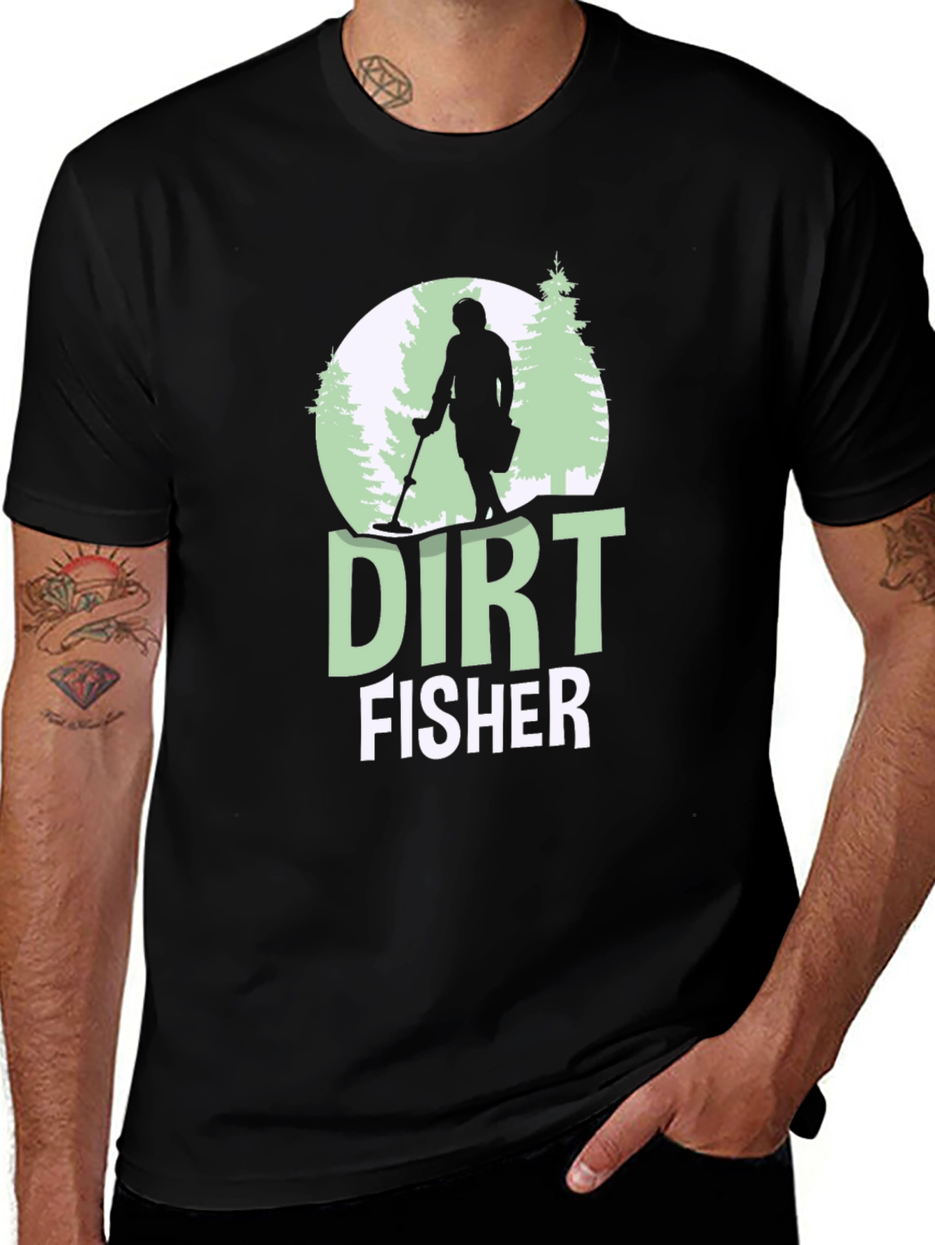 Variant 29 of Dirt Fisher T-Shirt - Metal Detecting Hobbyist Tee