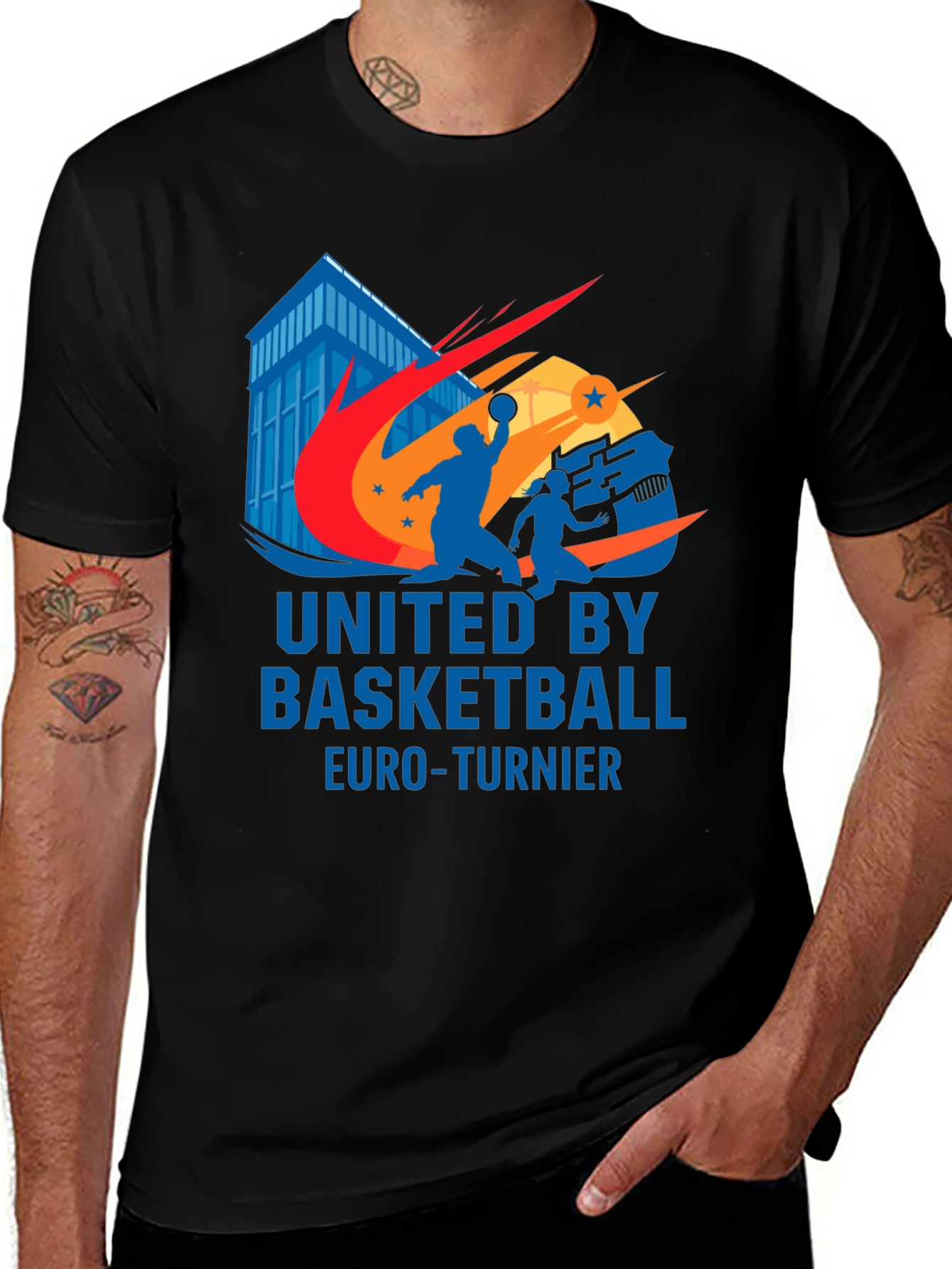 Variant 26 of United by Basketball Euro-Turnier Graphic Tee