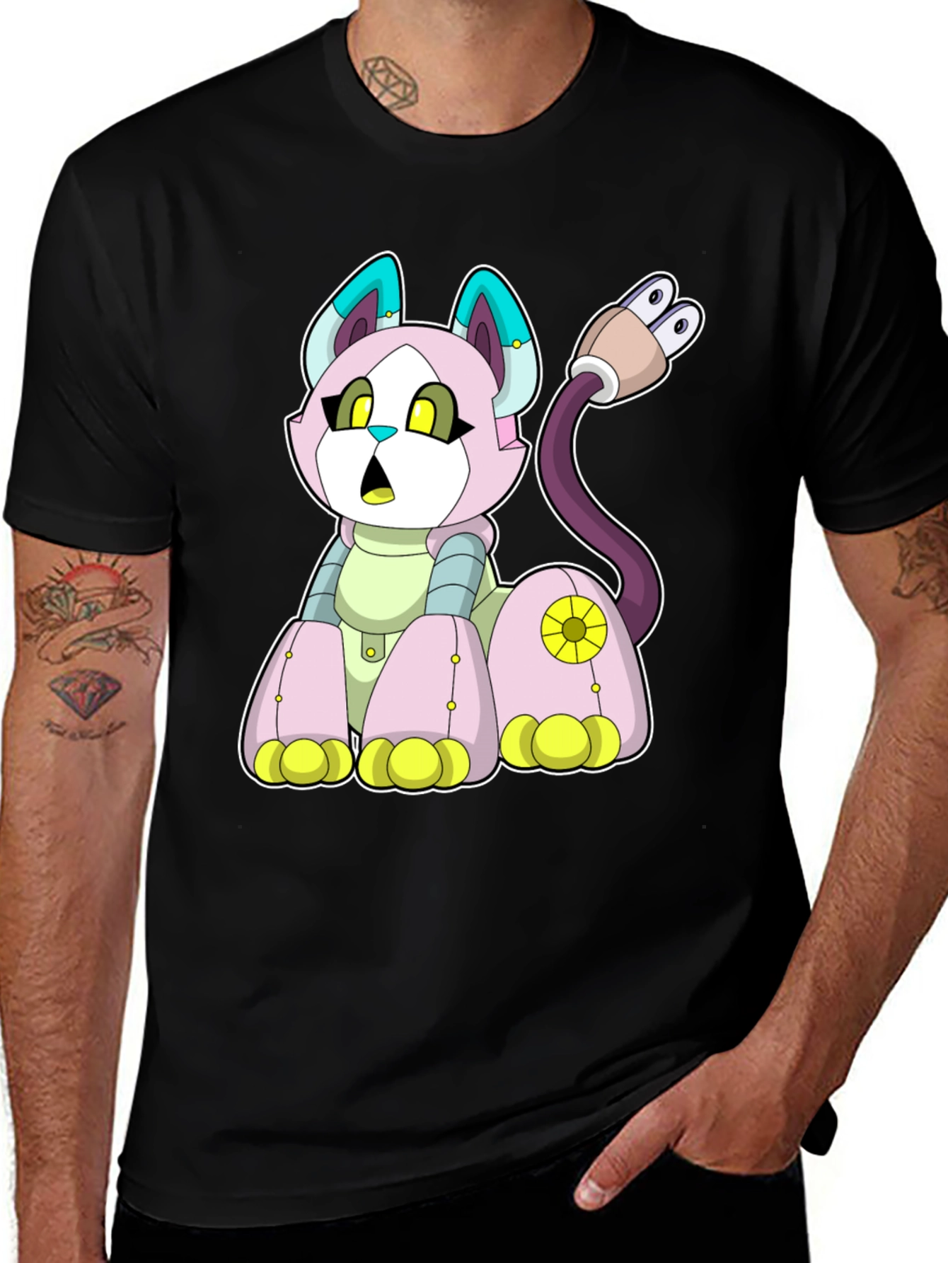 Variant 10 of Robo-Cat T-Shirt
