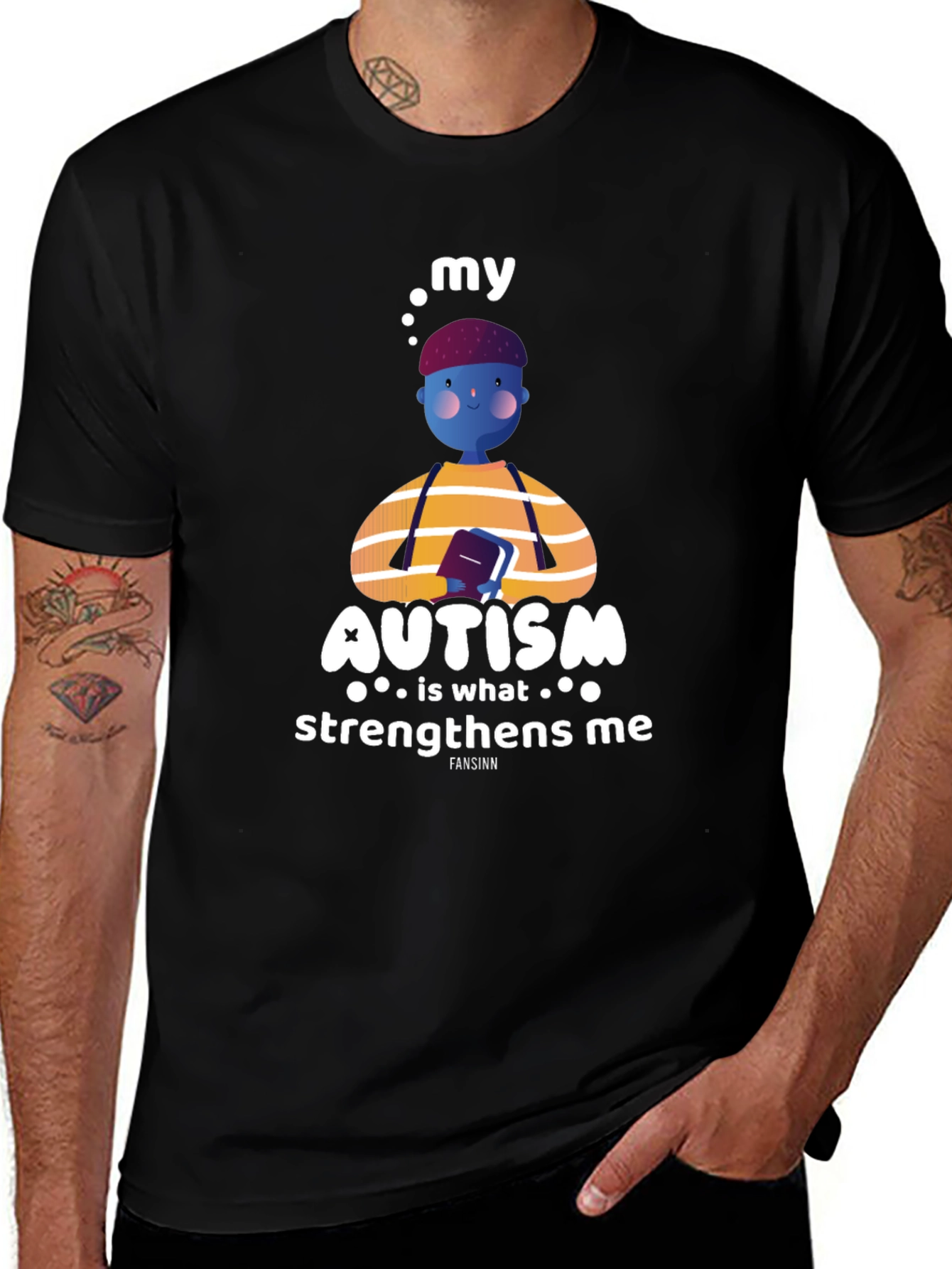 Variant 2 of Autism Awareness T-Shirt: My Autism Strengthens Me