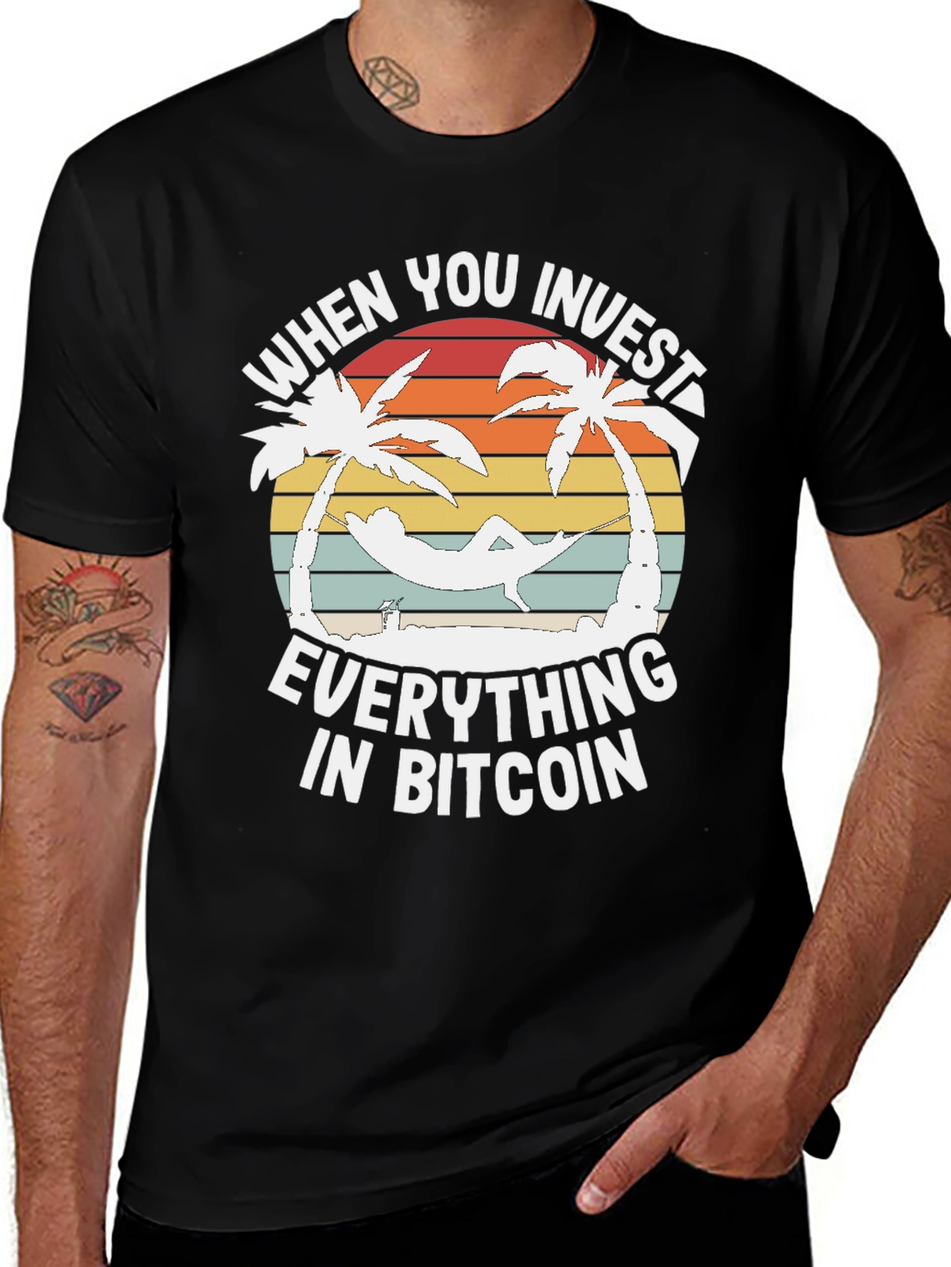 Bitcoin Investment Graphic Tee - Relax and Invest!