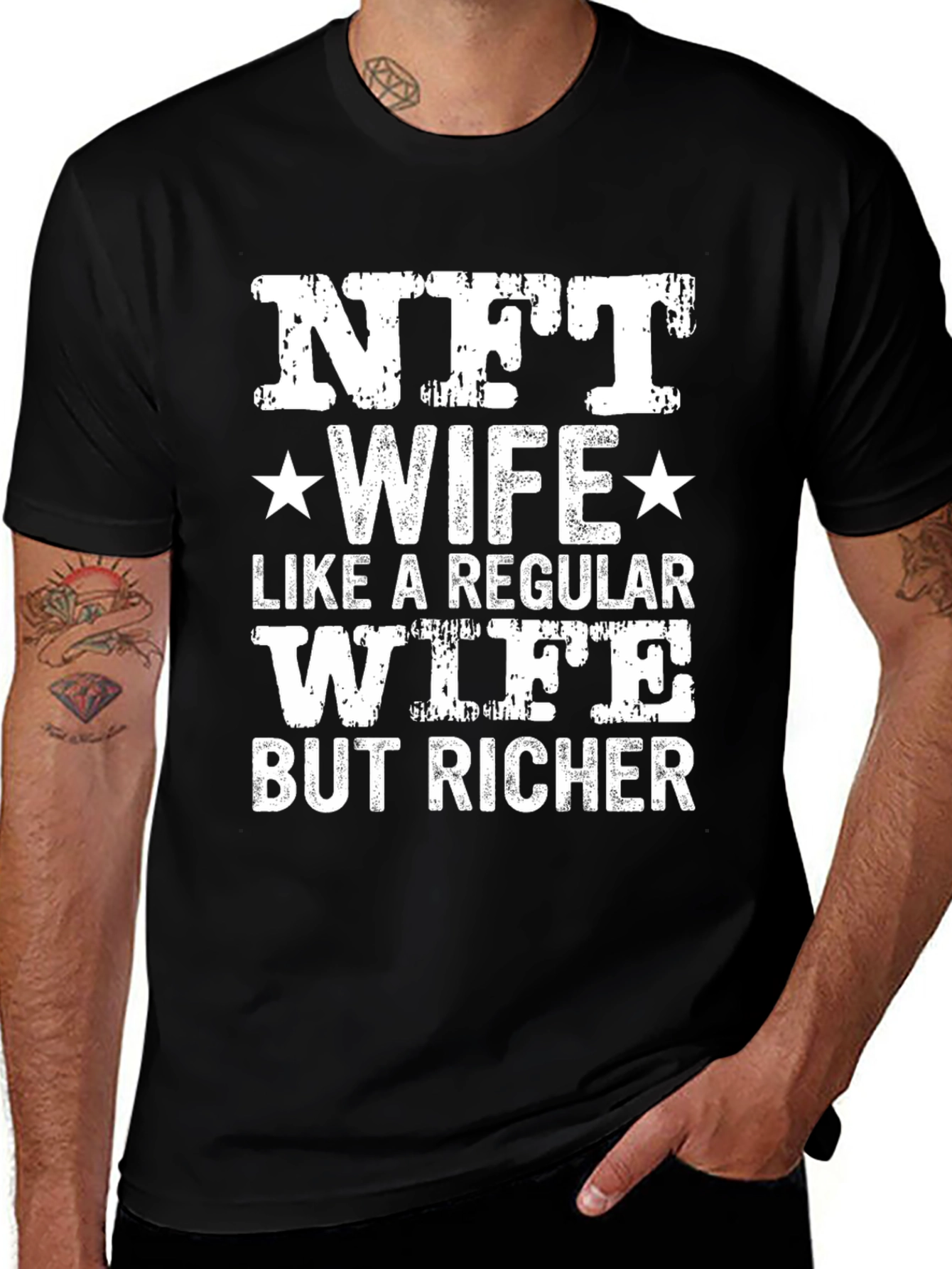 NFT Wife Graphic Tee - Novelty Husband Gift
