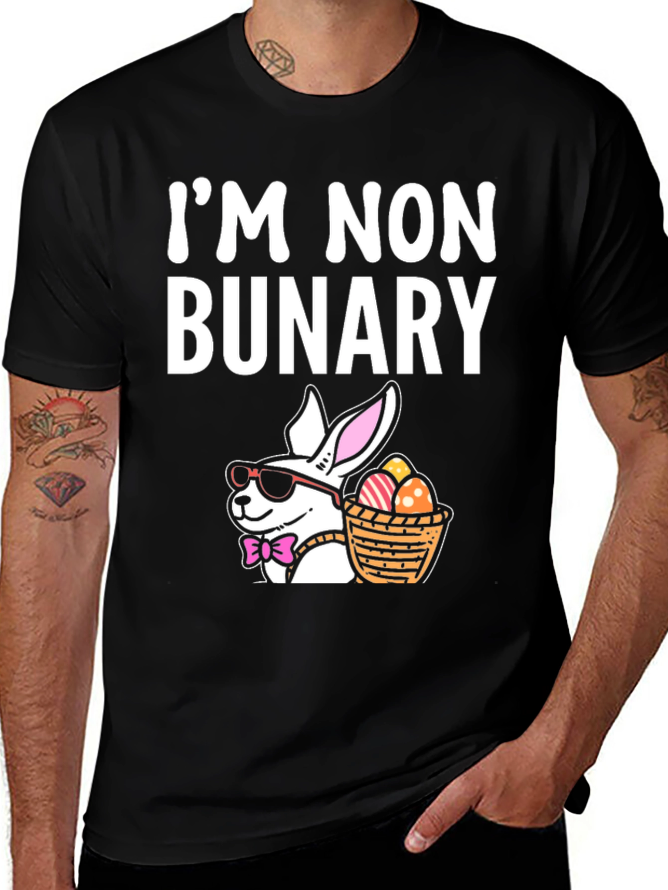 I'm Non Bunary Funny Easter T-Shirt