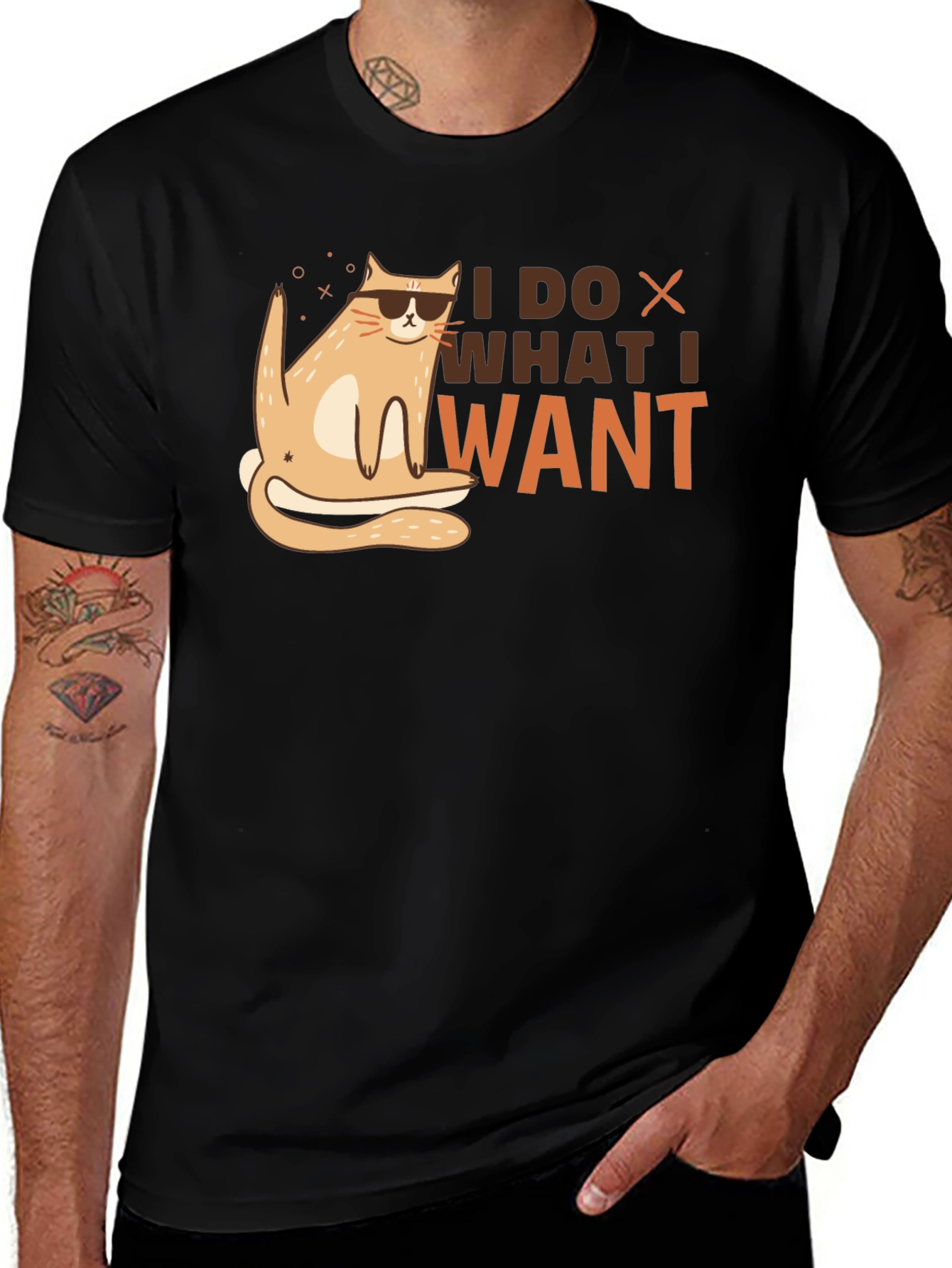 Variant 16 of I Do What I Want Cat T-Shirt - Cool & Funny!