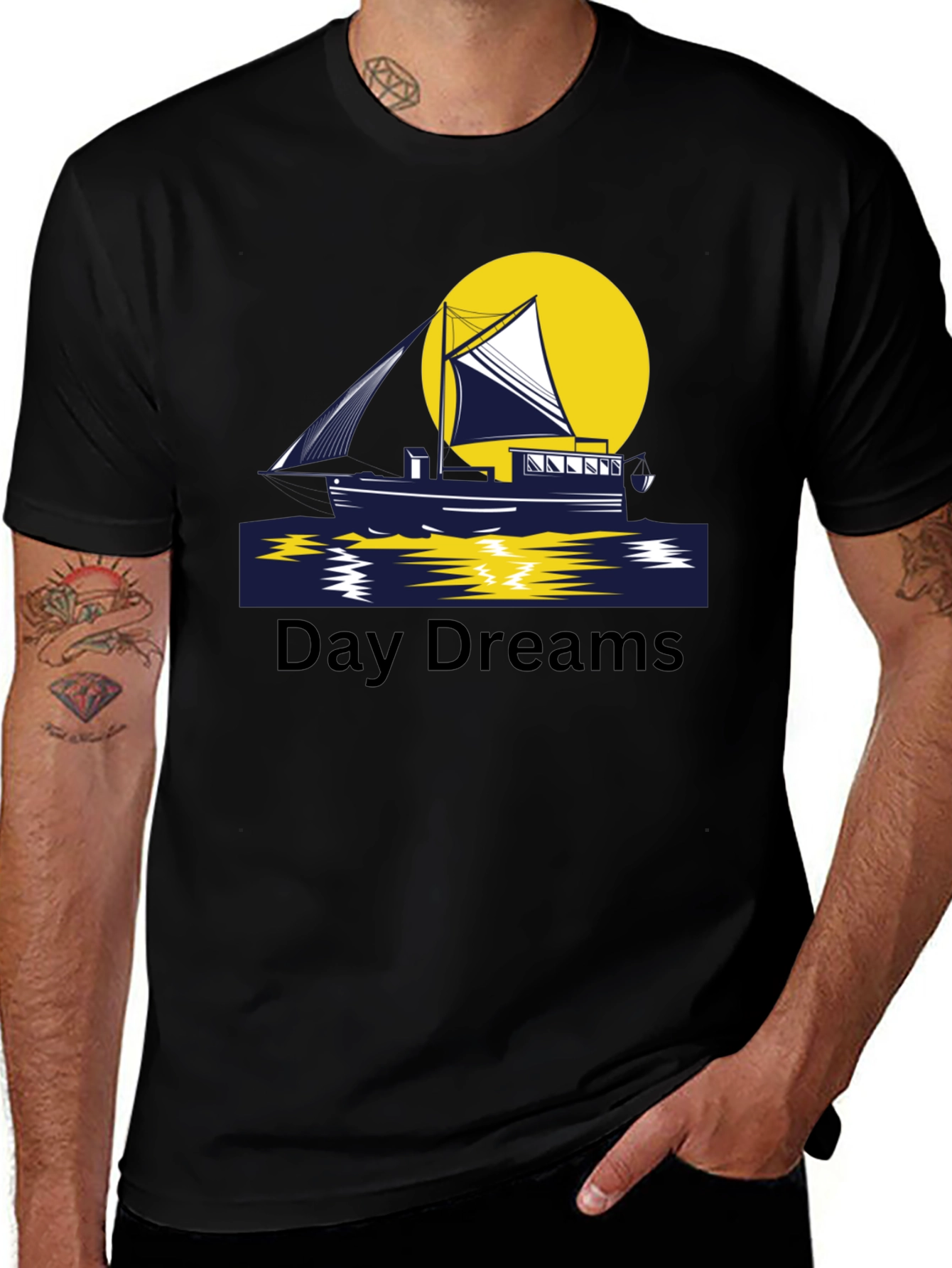 Variant 17 of Day Dreams Sailboat T-Shirt
