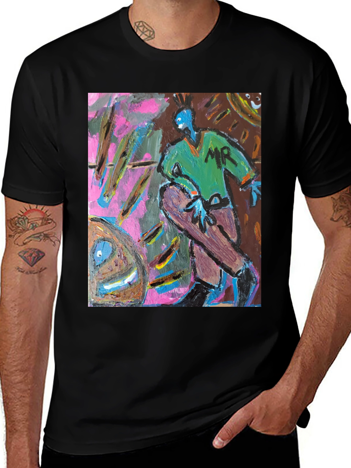 Variant 6 of Abstract Art Graphic Tee - Unique Design