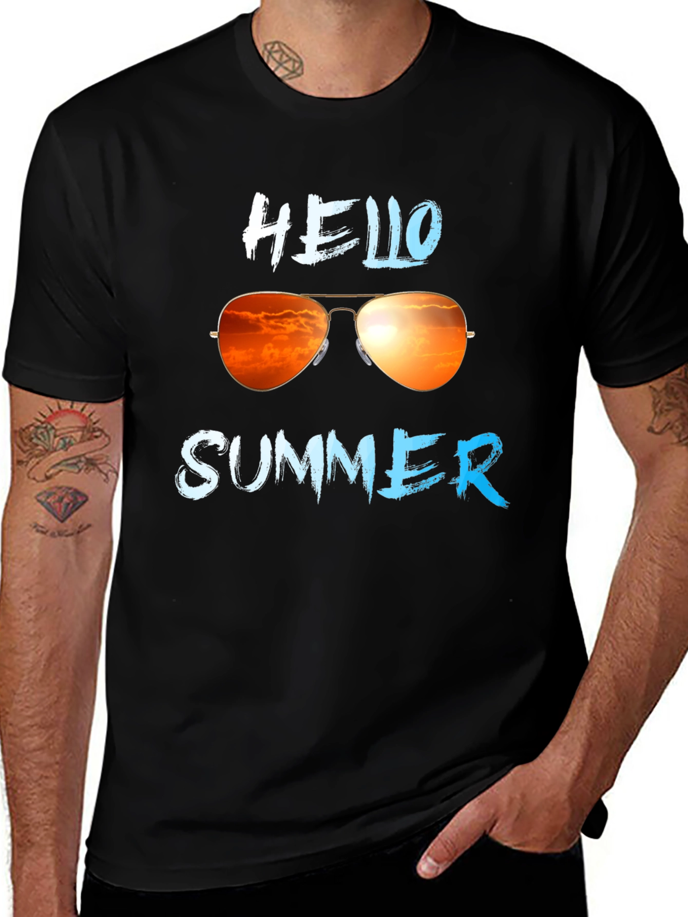 Variant 6 of Hello Summer Graphic T-Shirt
