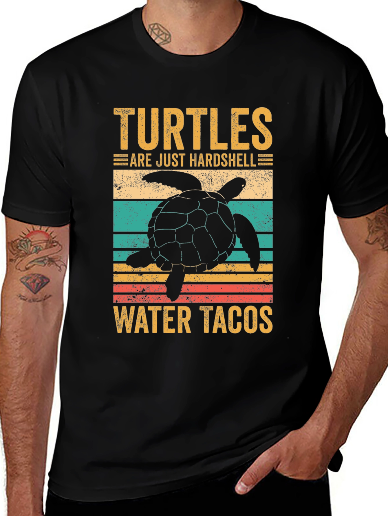 Variant 9 of Turtle Water Tacos Graphic Tee - Hardshell Humor
