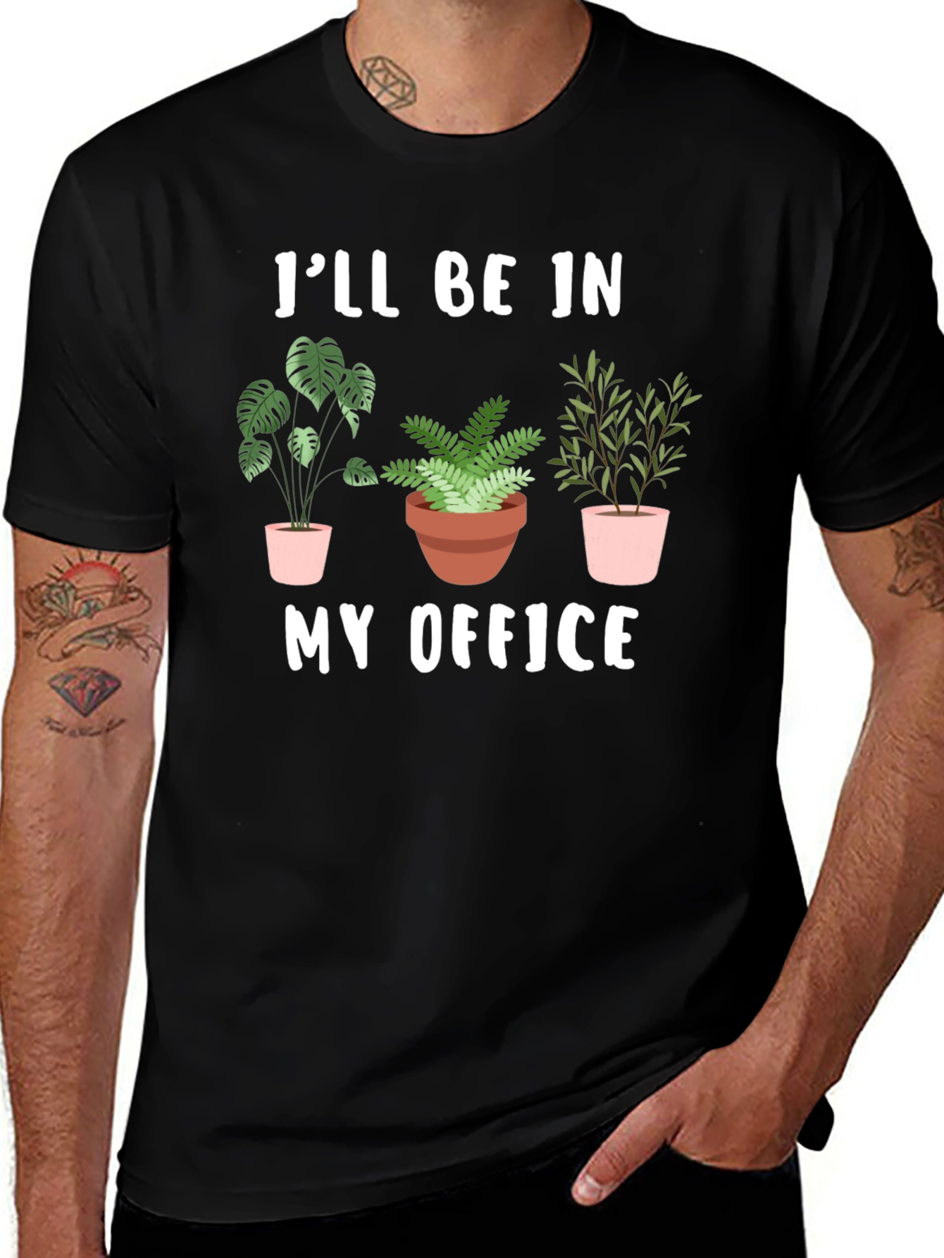 Variant 22 of Plant Lover T-Shirt - I'll Be In My Office Tee