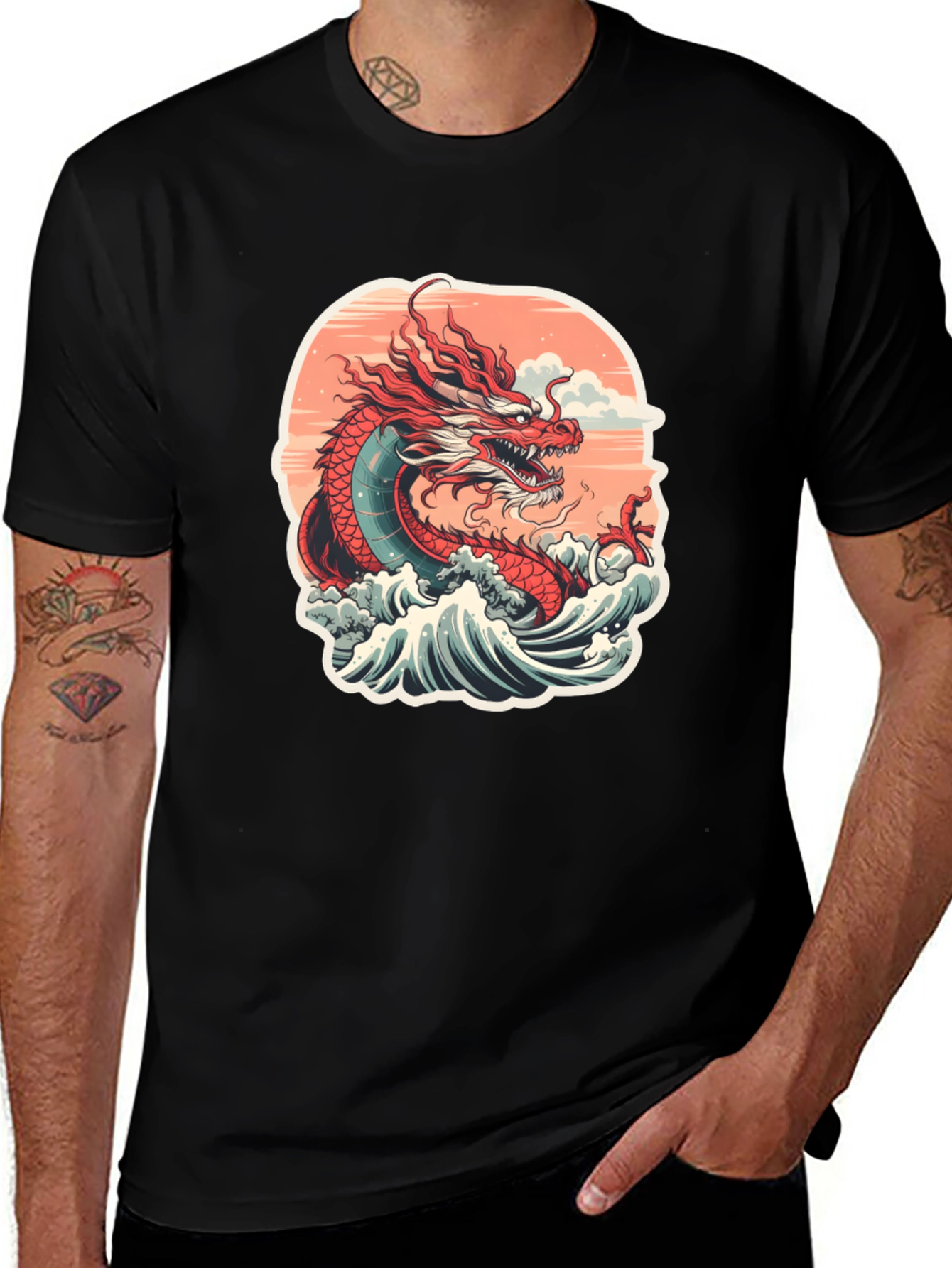Dragon Wave Graphic Tee