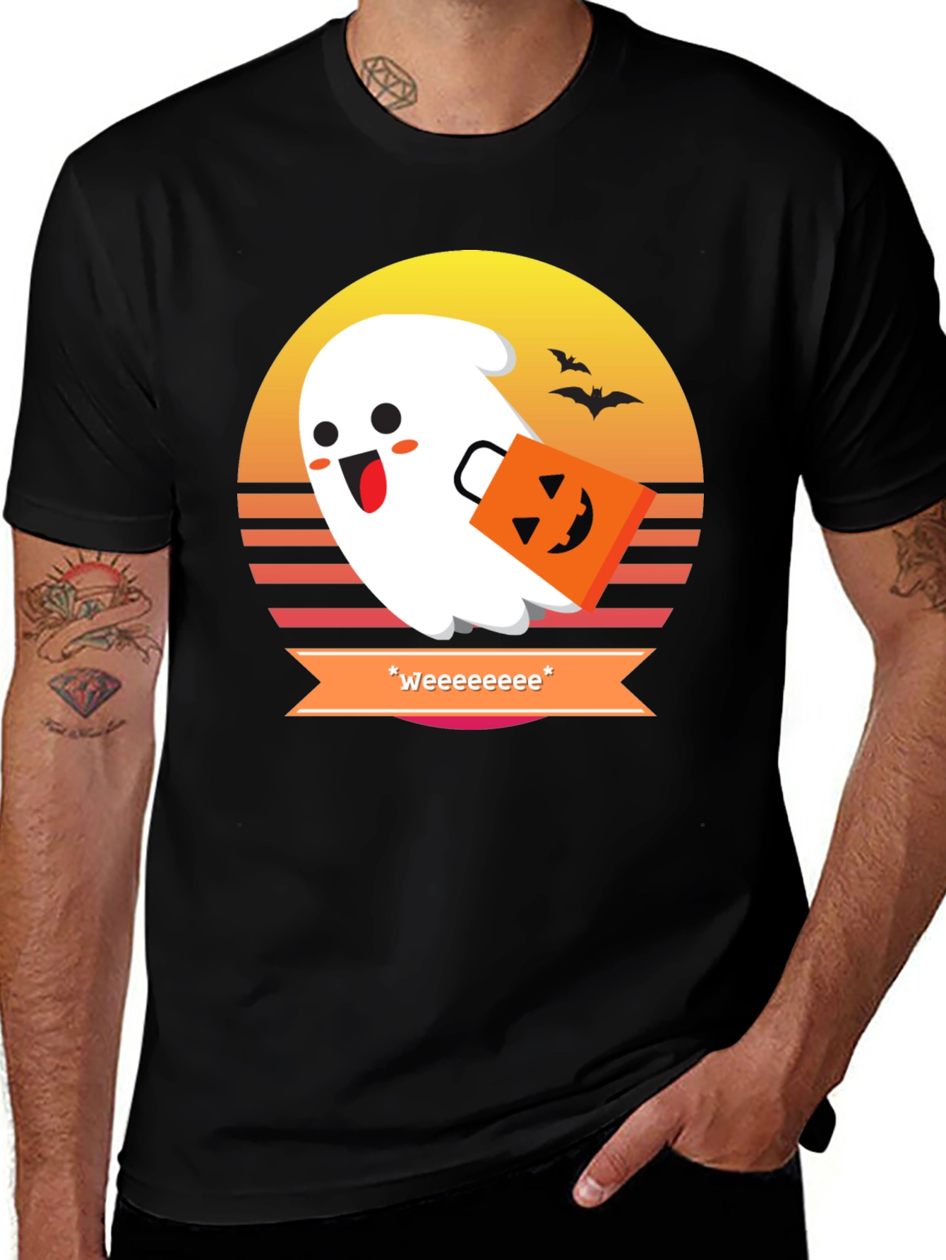 Variant 26 of Cute Halloween Ghost T-Shirt