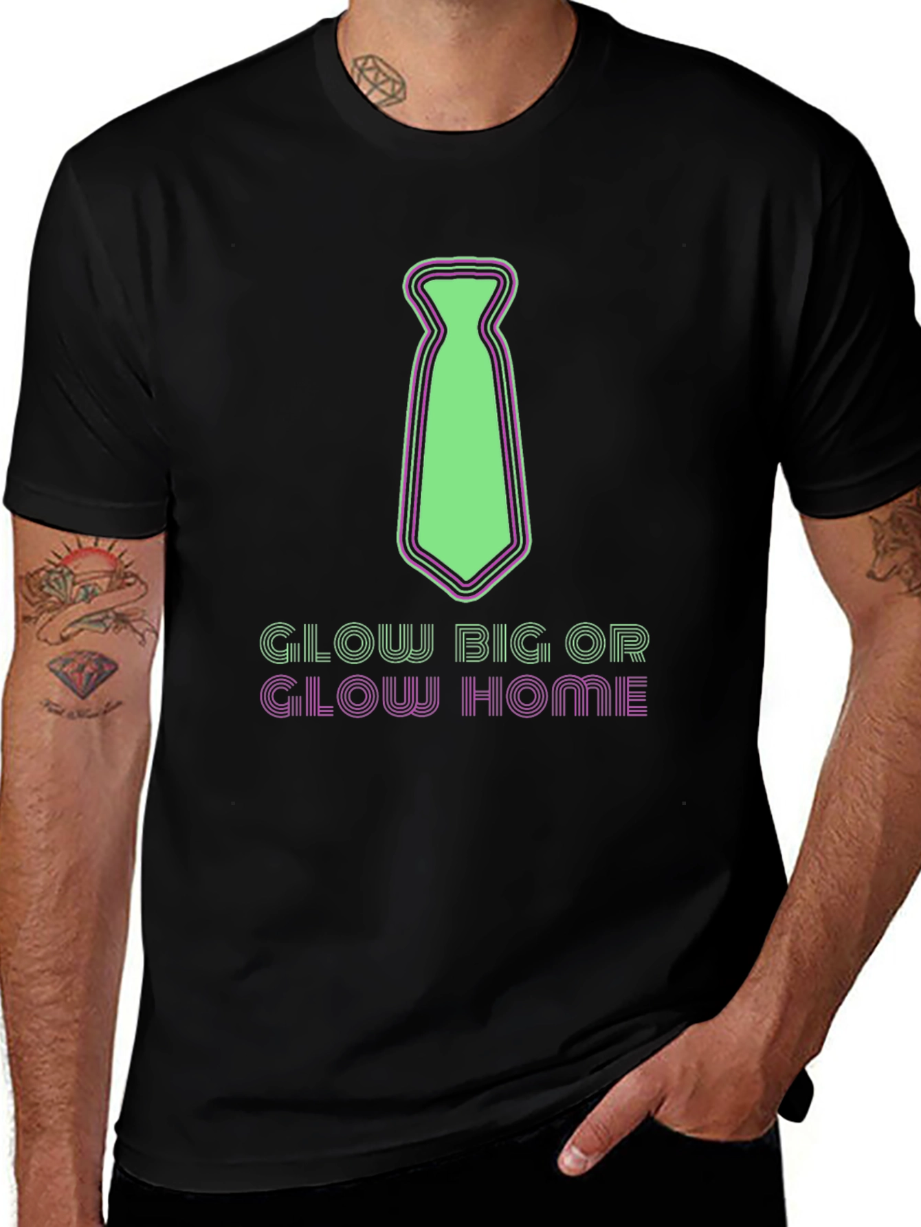 Variant 27 of Glow Big or Glow Home T-Shirt